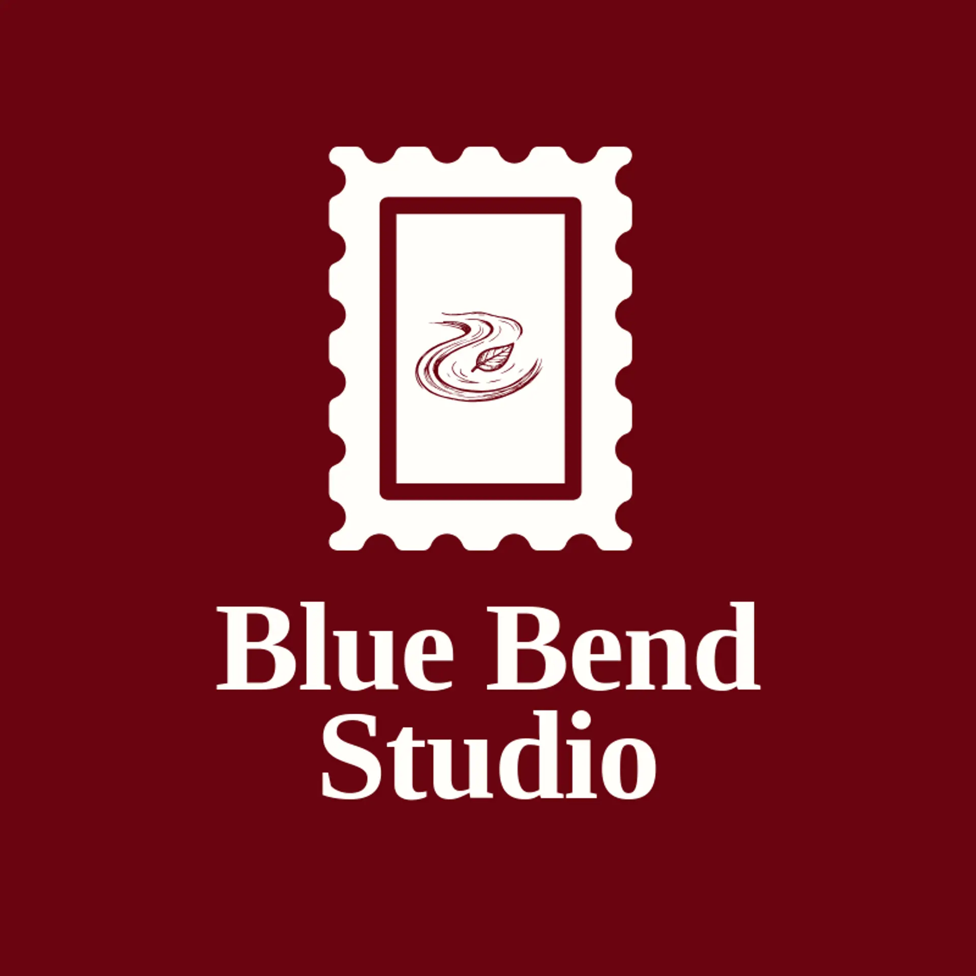 Blue Bend Studio logo for stream