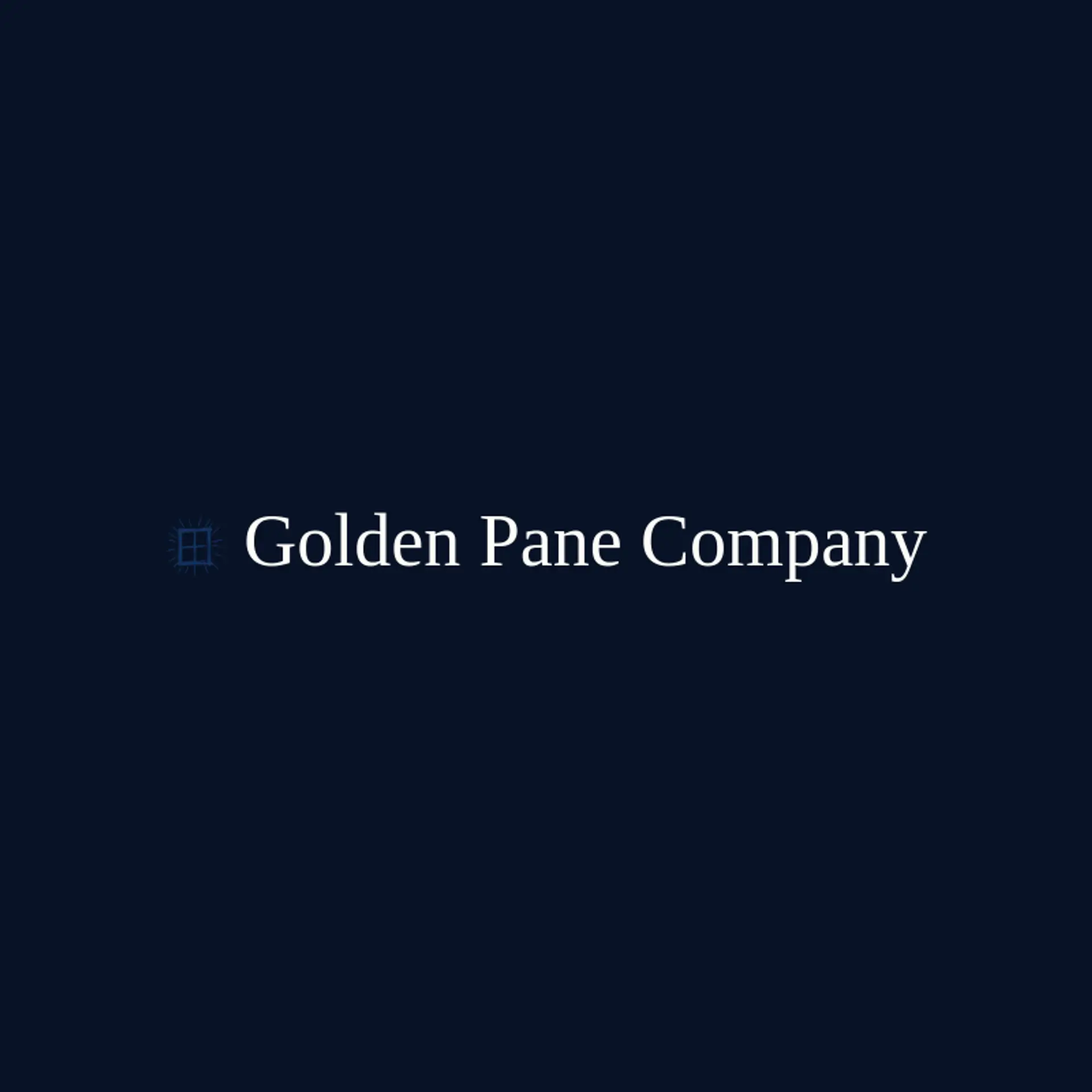 Golden Pane Company logo for windows