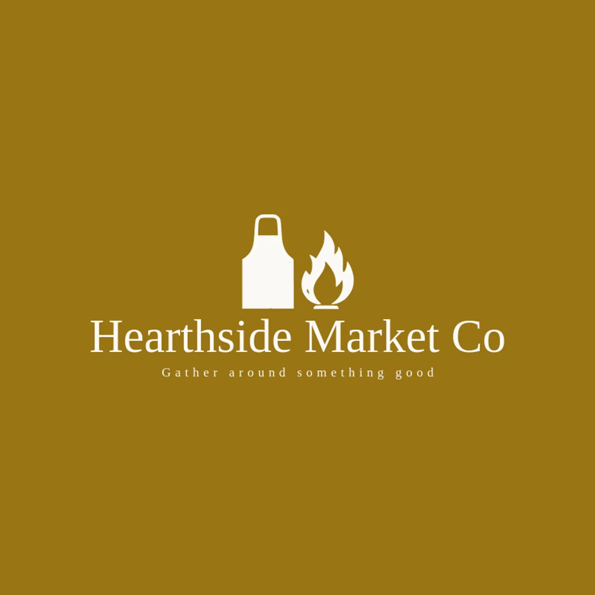 Hearthside Market Co logo for apron