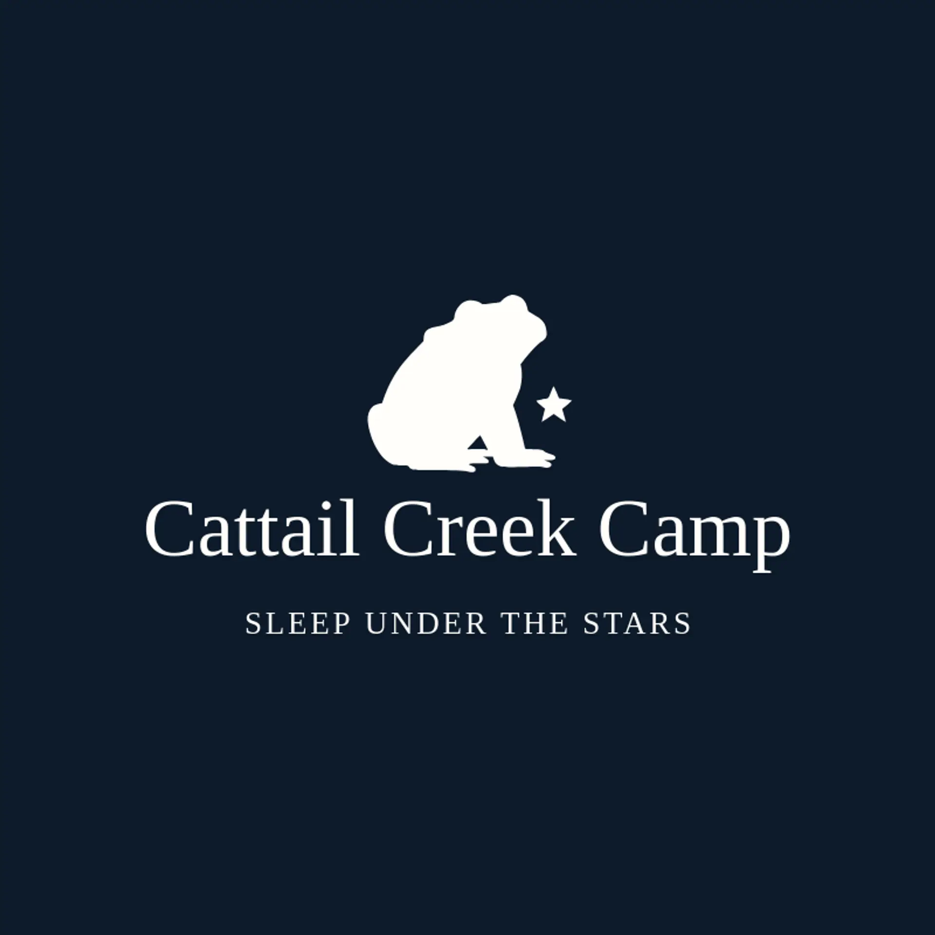Cattail Creek Camp logo for toad