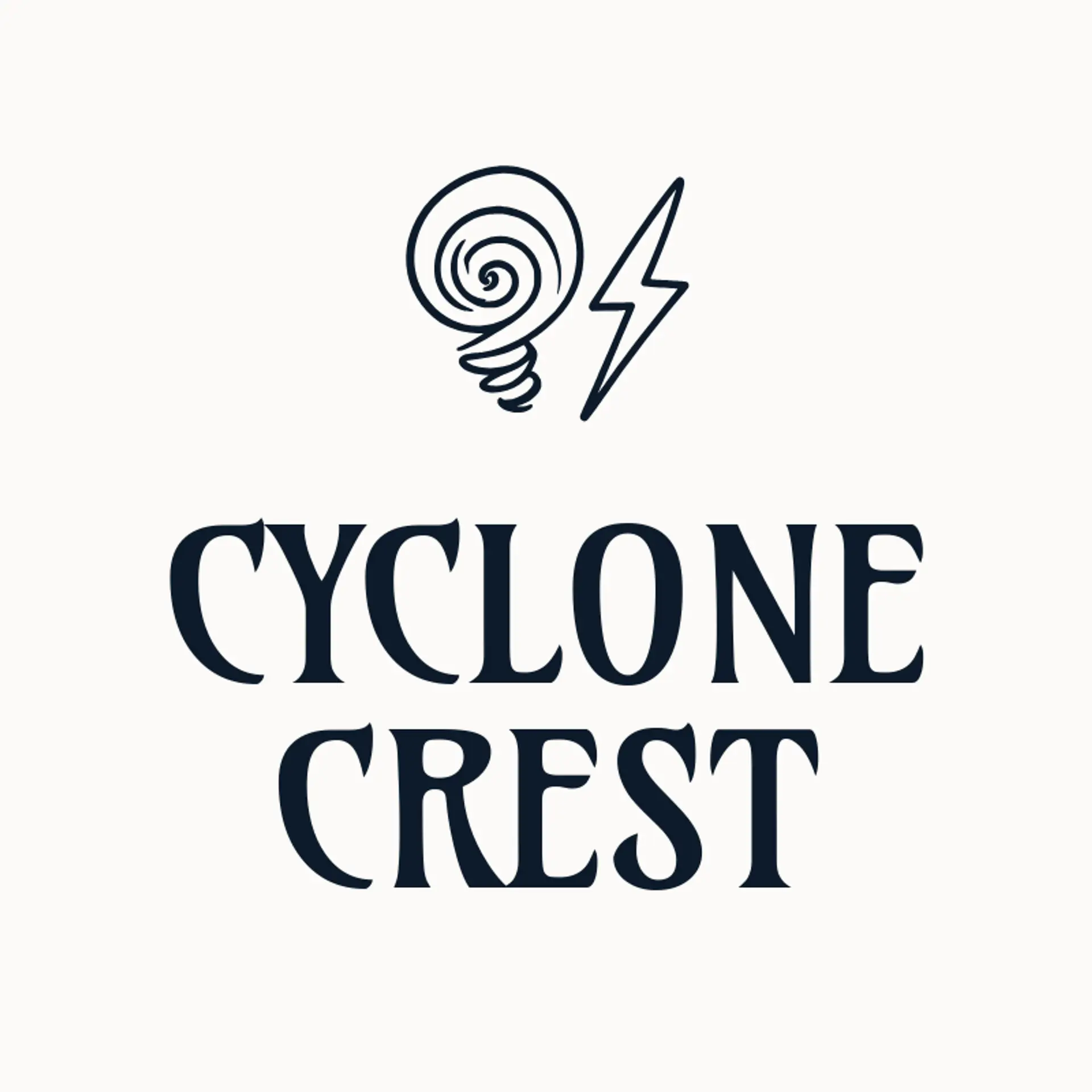 Cyclone Crest logo for hurricane