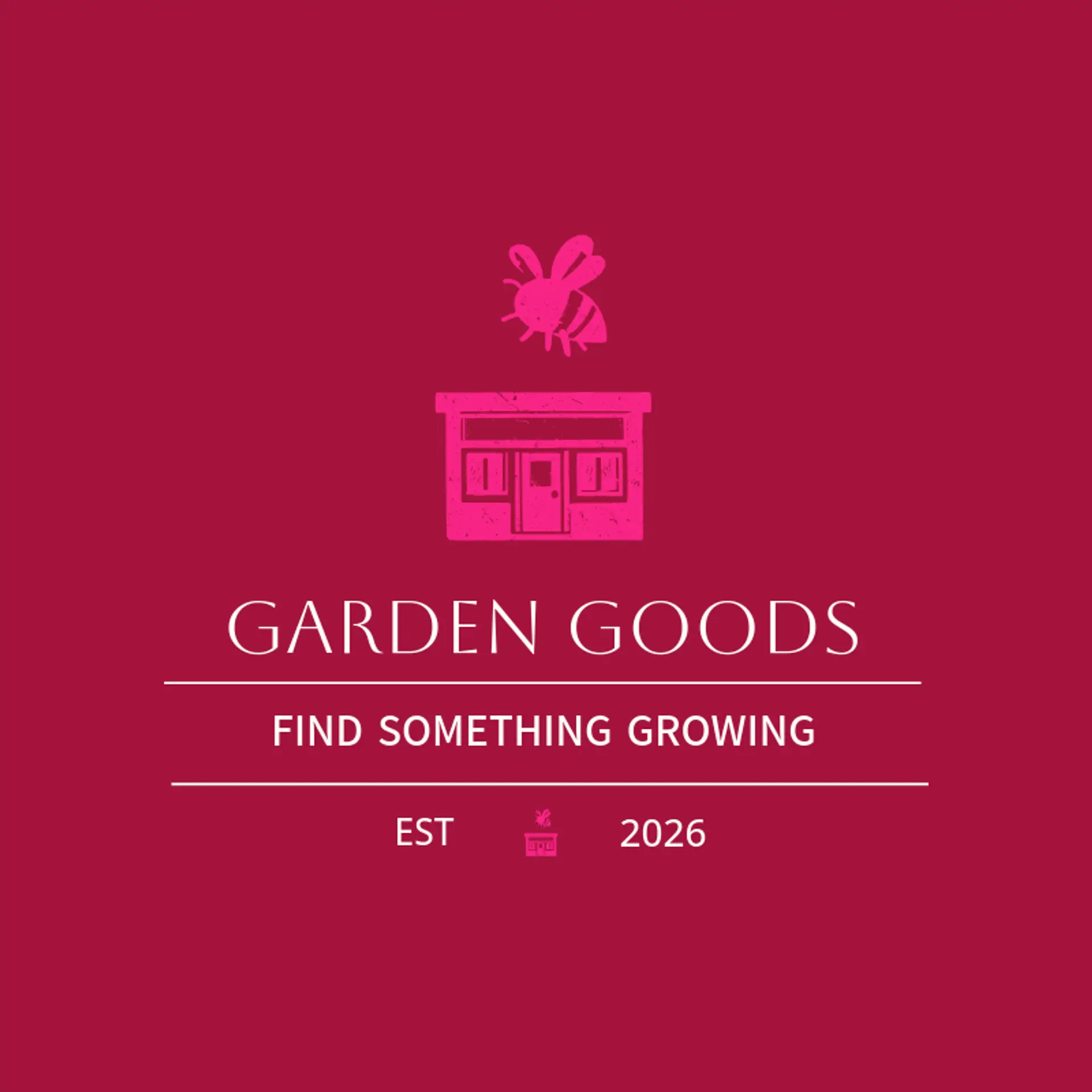 Garden Goods logo for store