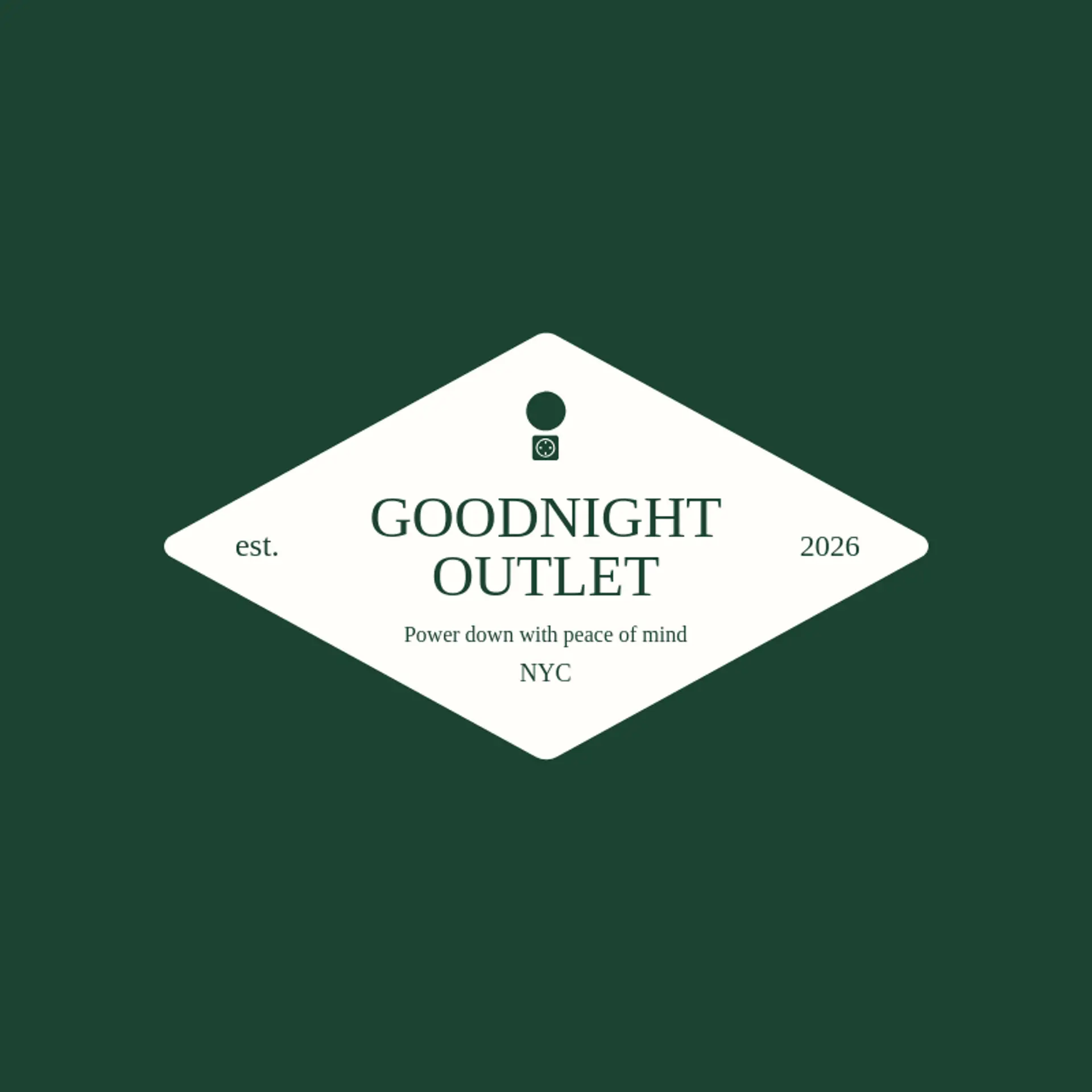 Goodnight Outlet logo for plug