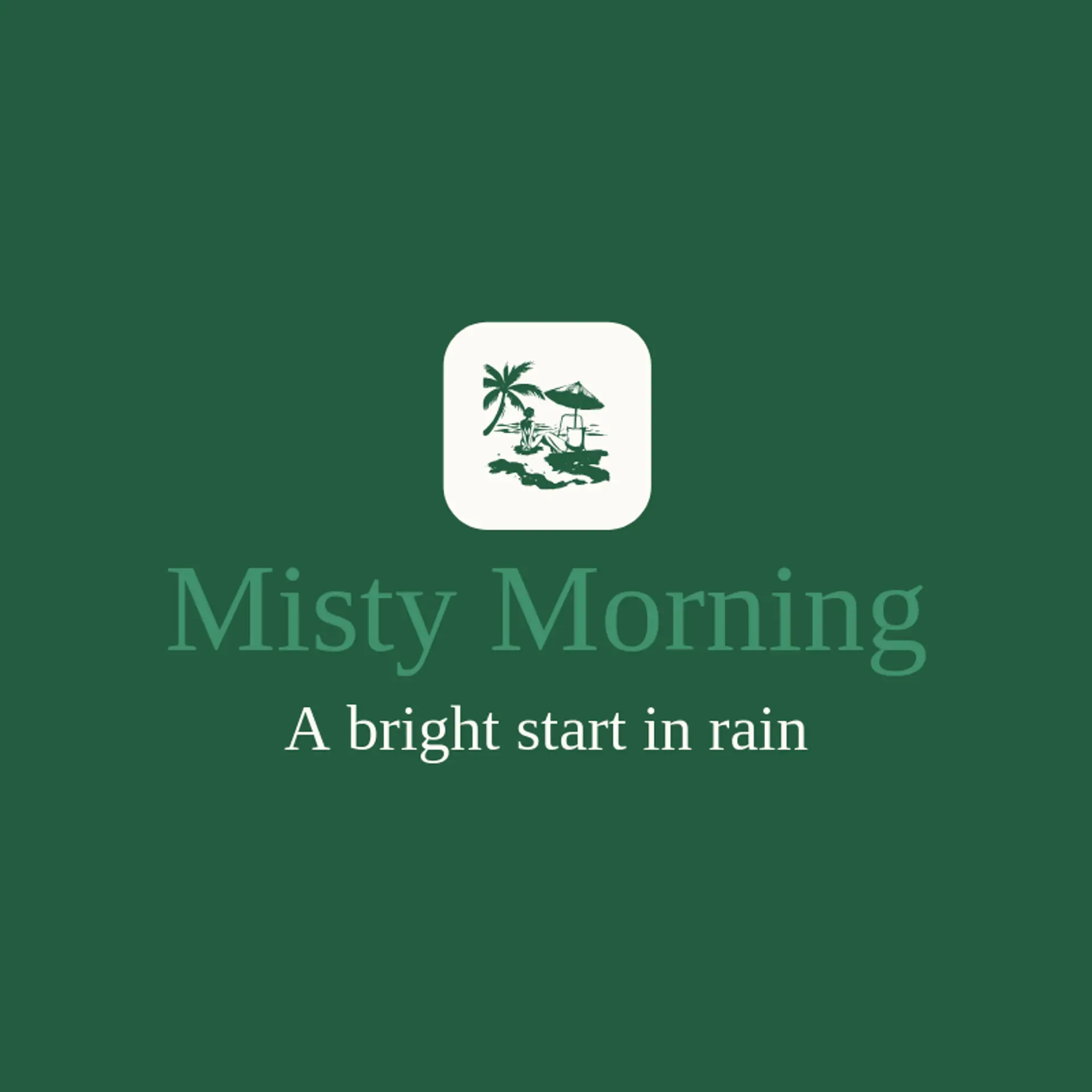 Misty Morning logo for umbrella