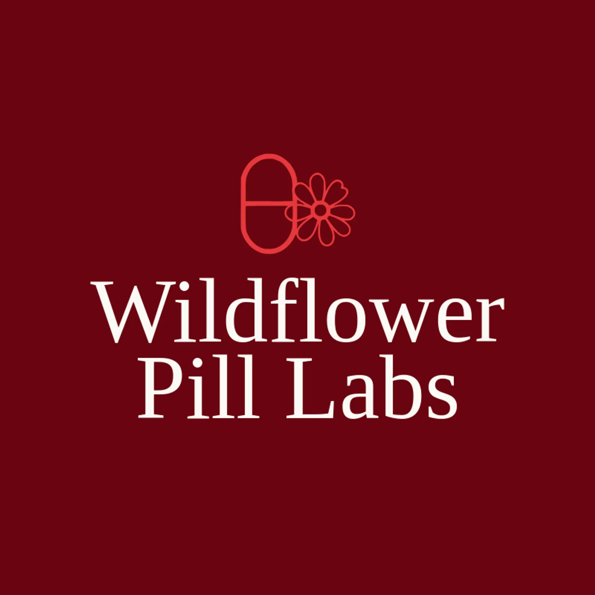 Wildflower Pill Labs logo for pill