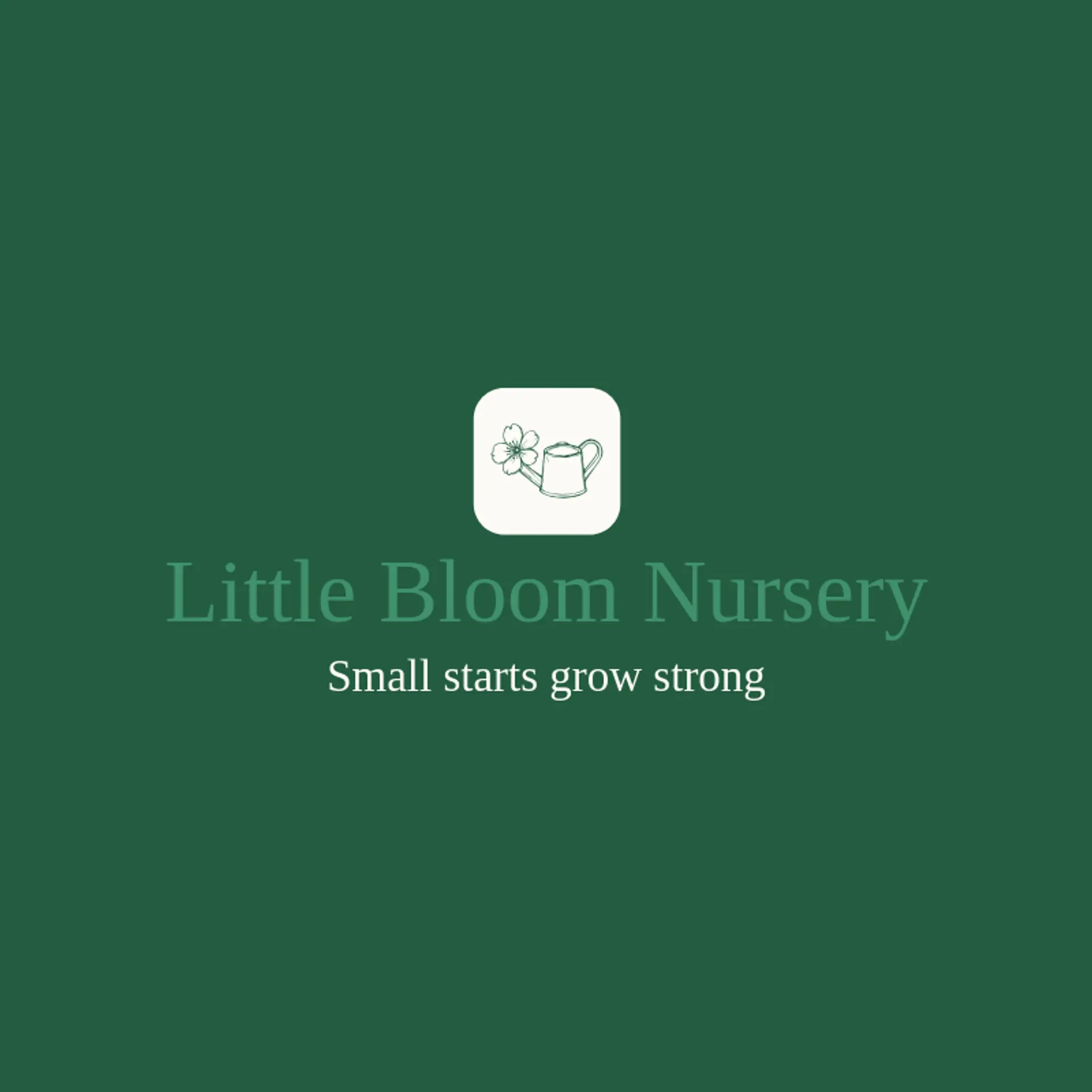 Little Bloom Nursery logo for sakura