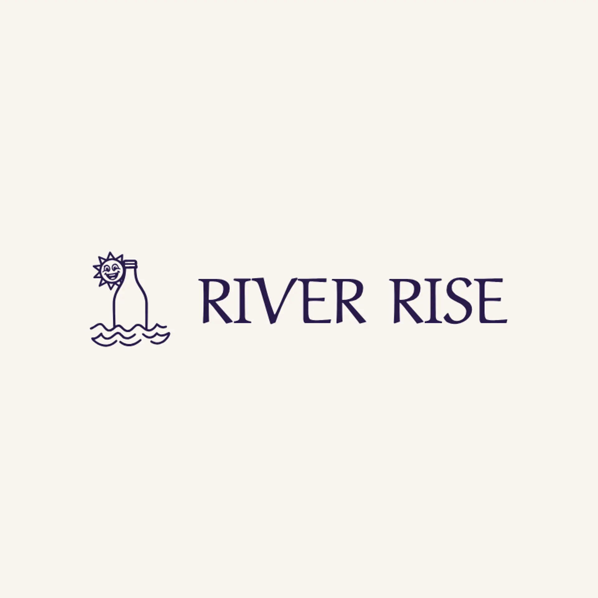 River Rise logo for water bottle