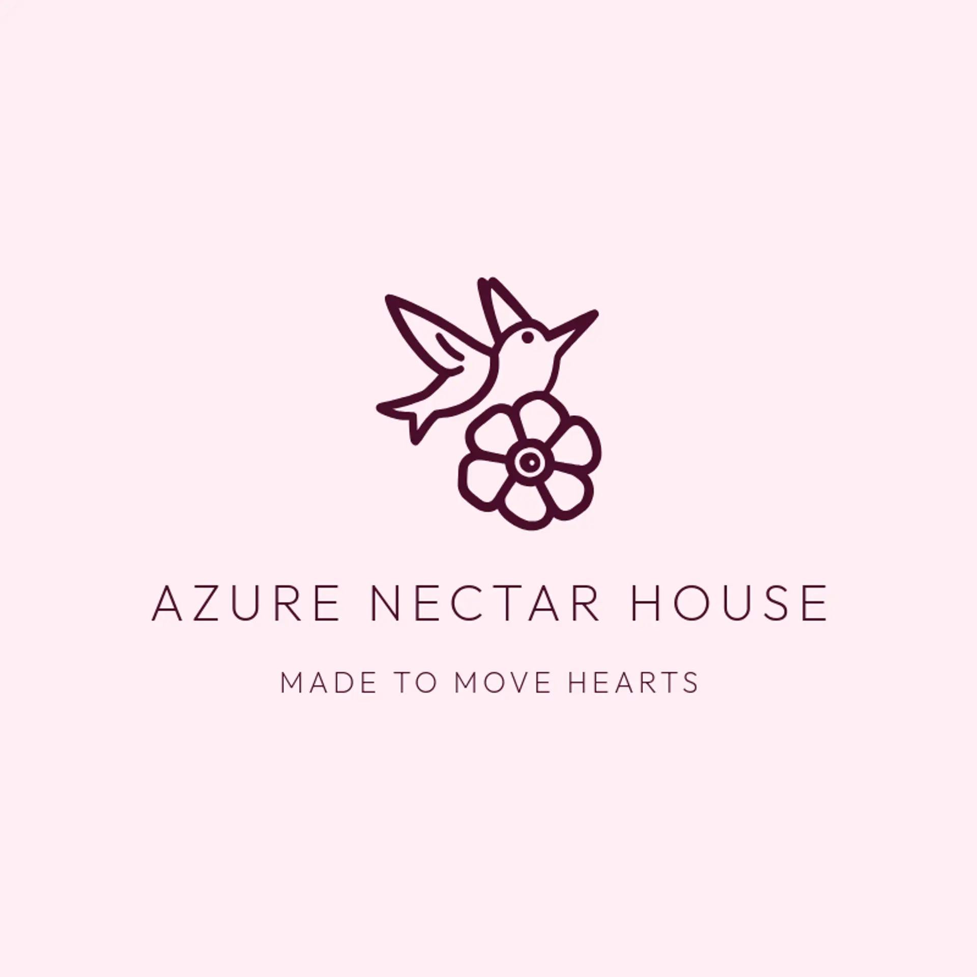 Azure Nectar House logo for hummingbird