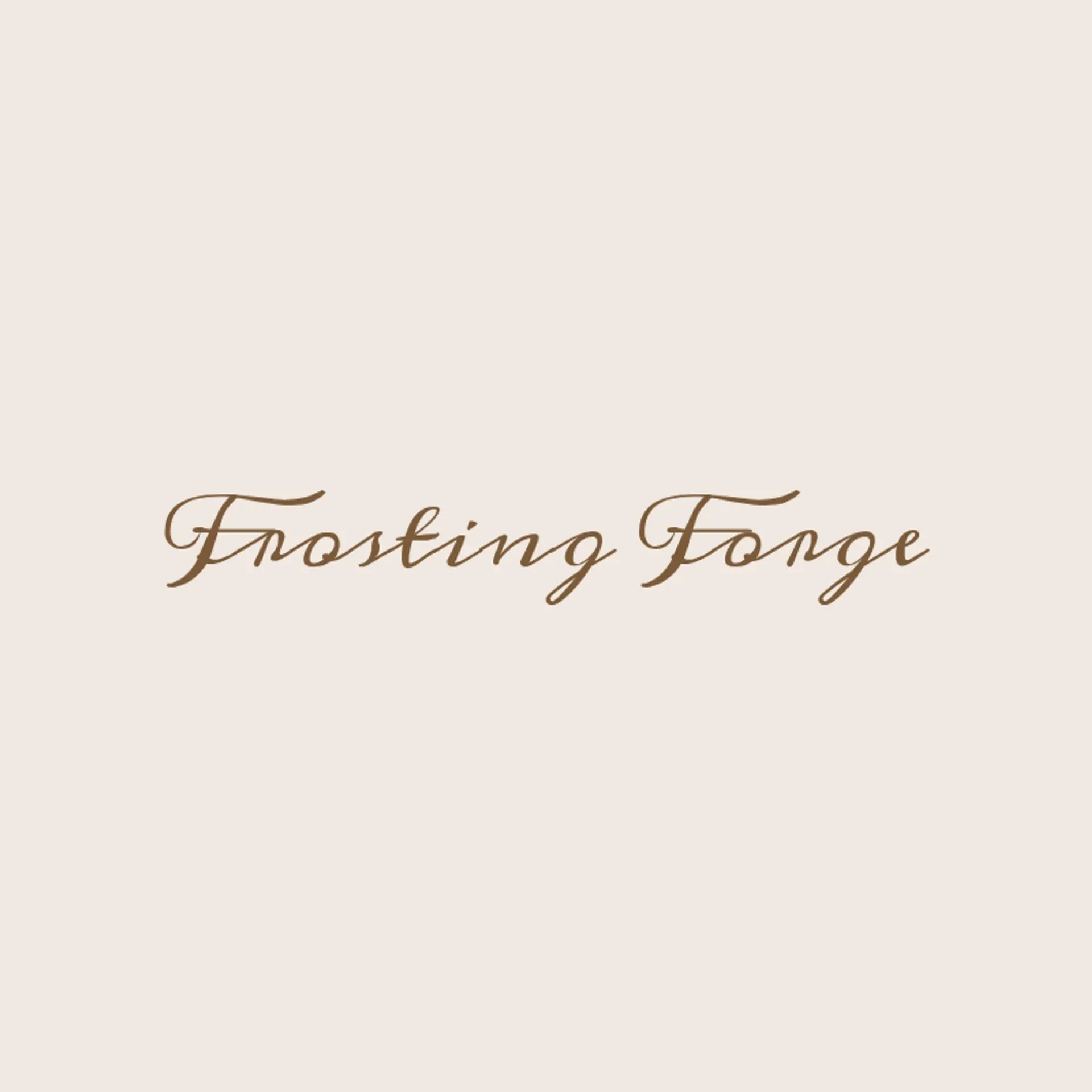 Frosting Forge logo for creative bakery