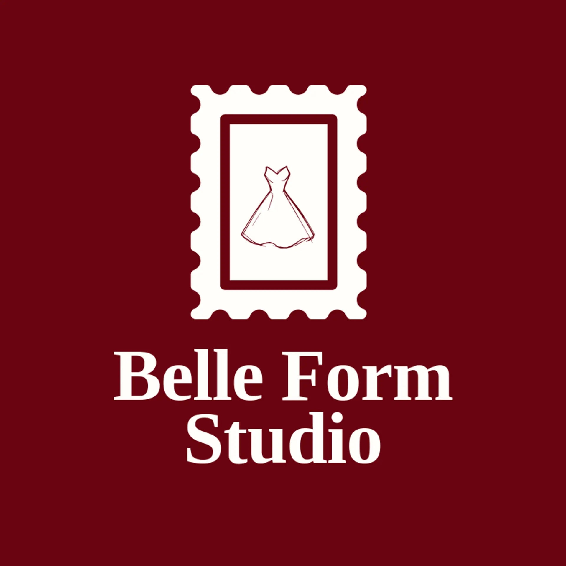 Belle Form Studio logo for dress