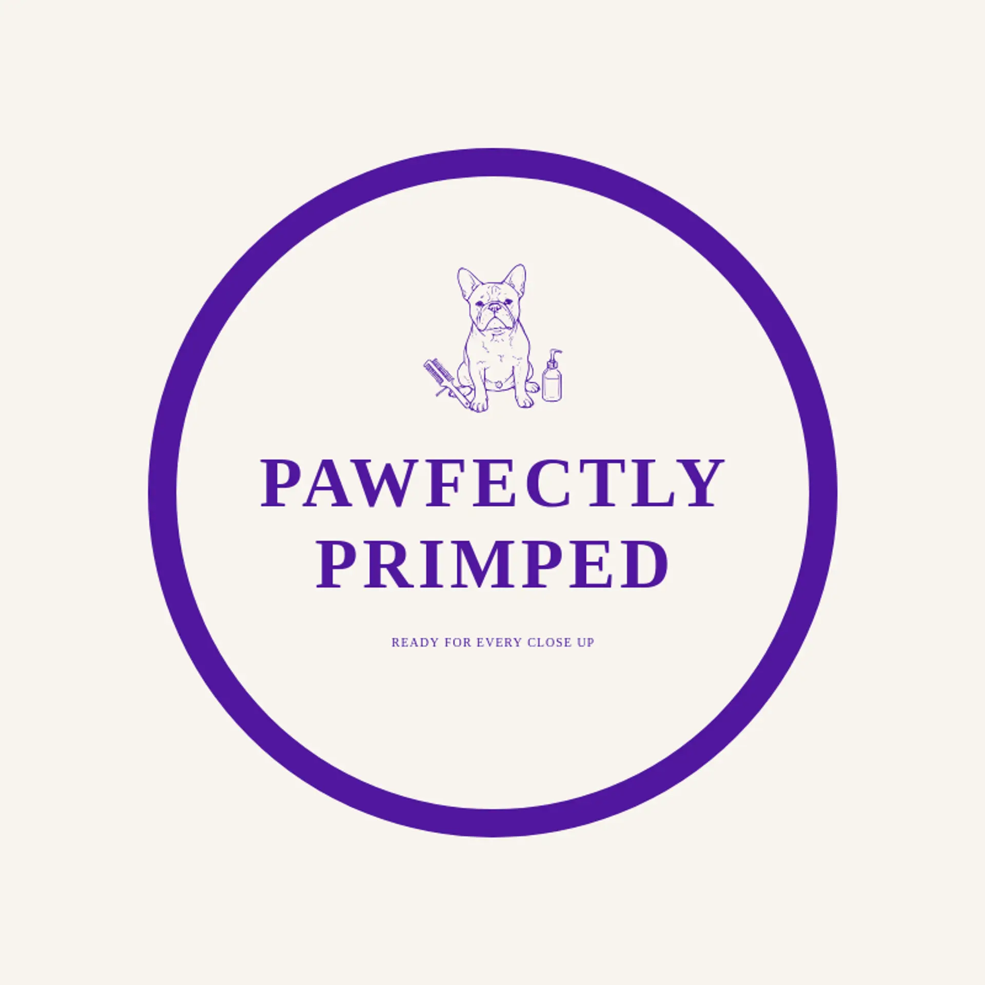 Pawfectly Primped logo for dog grooming