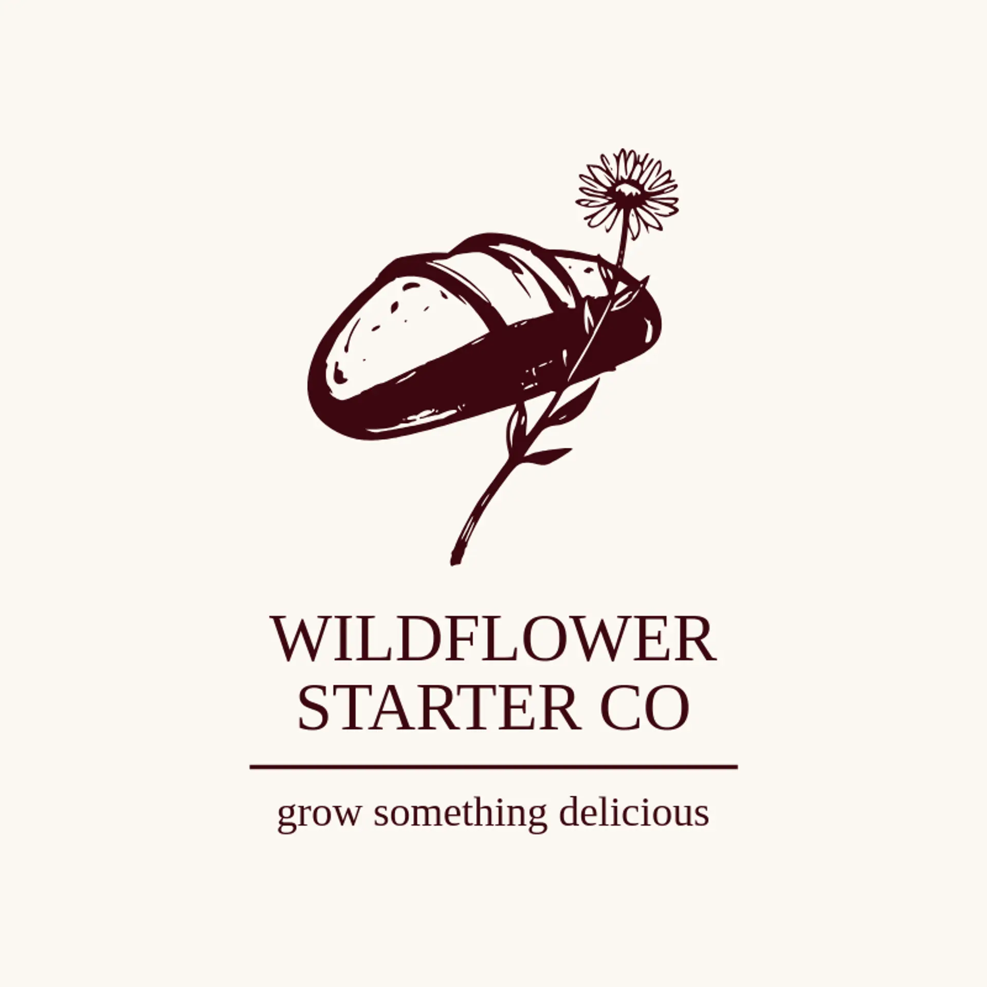 Wildflower Starter Co logo for sourdough