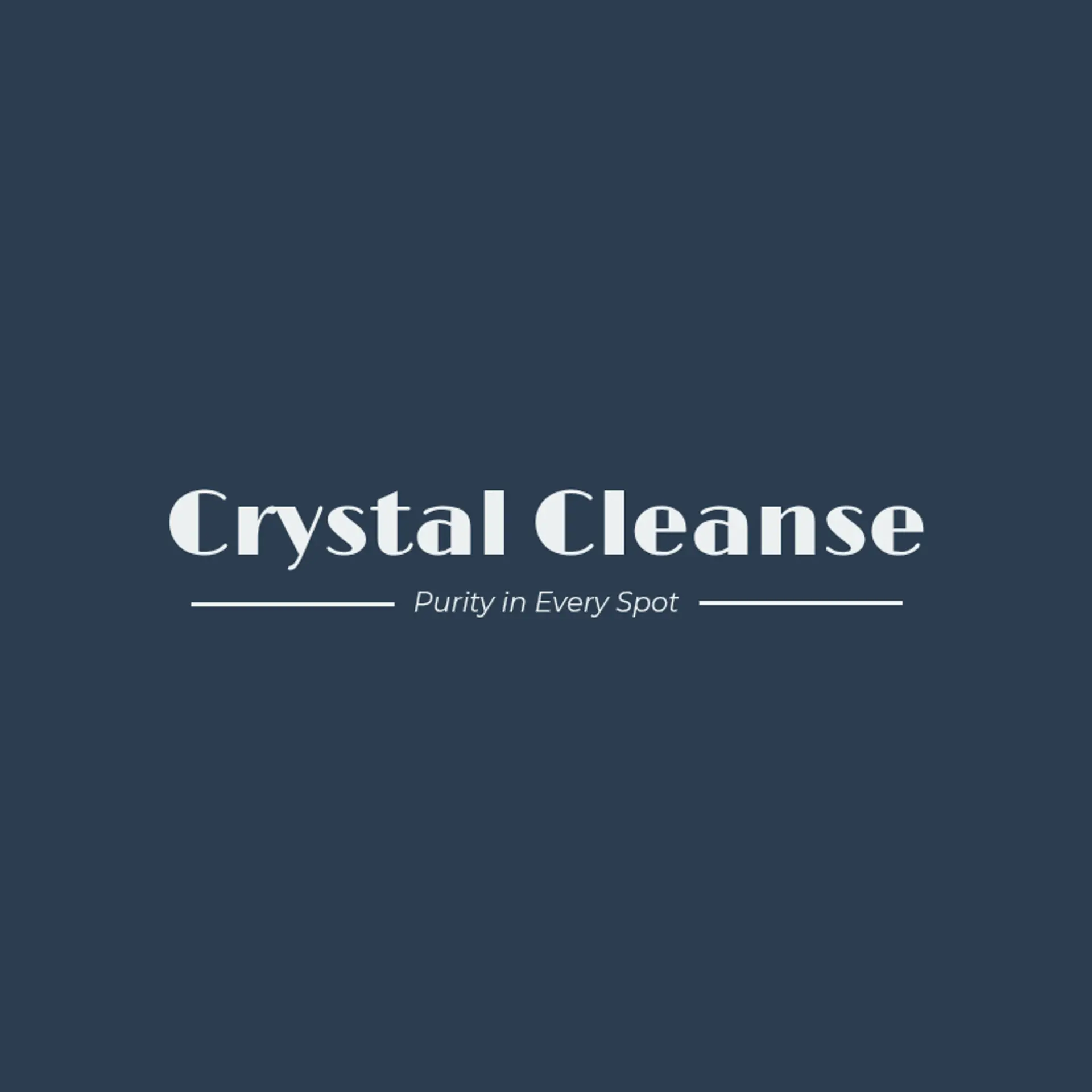 Crystal Cleanse logo for cleaning services