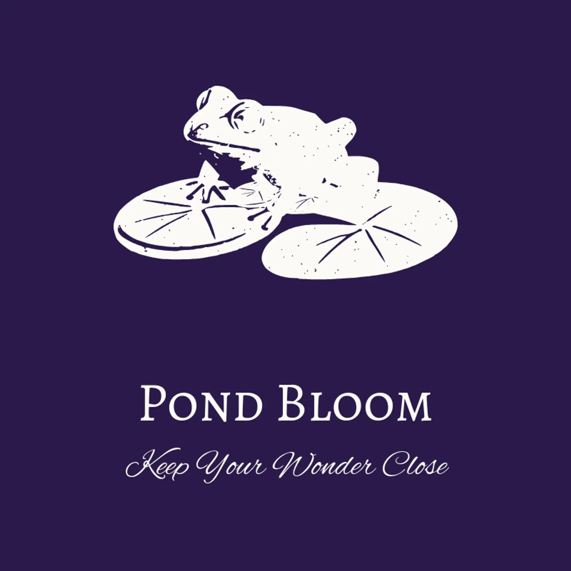 Pond Bloom logo for frog