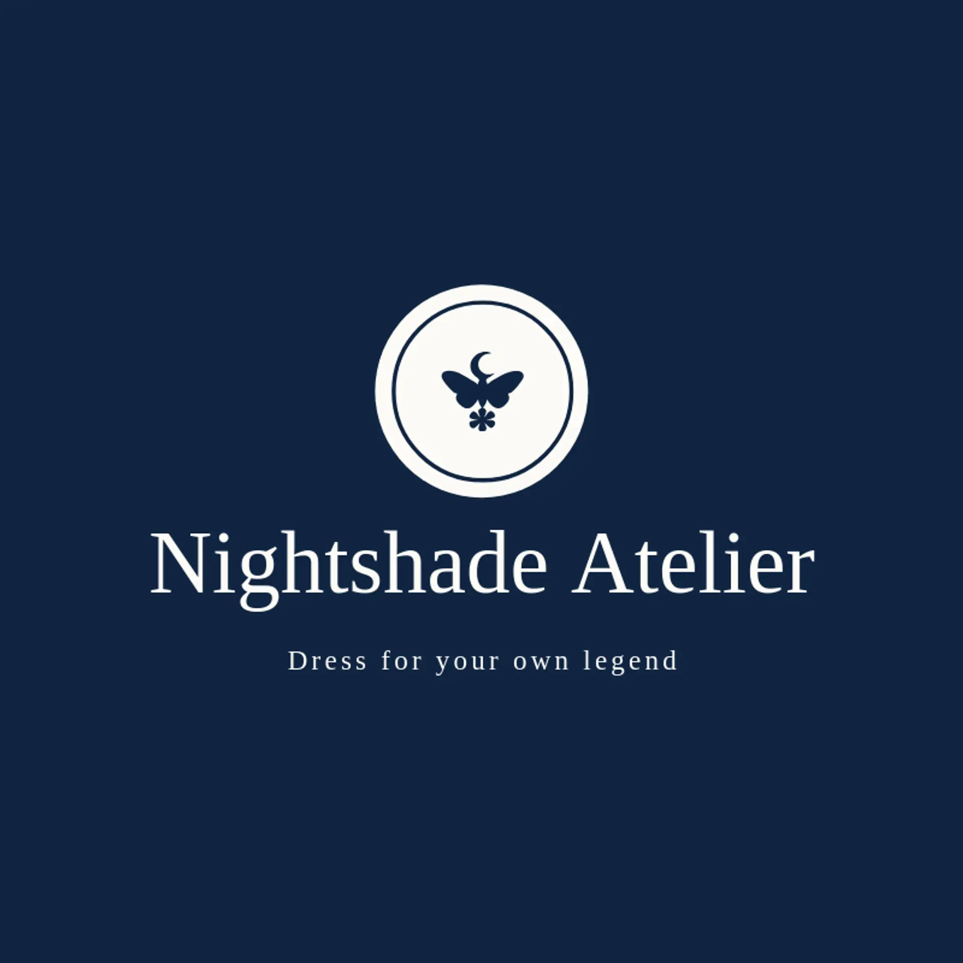 Nightshade Atelier logo for goth