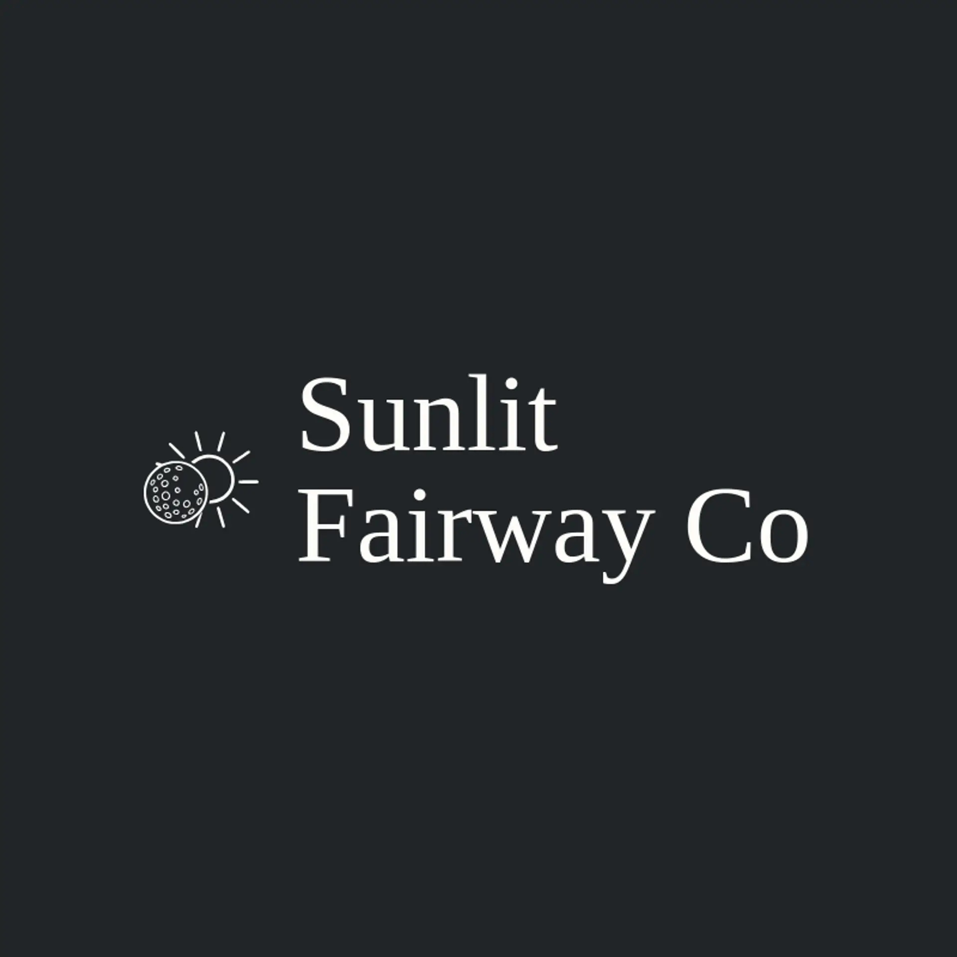 Sunlit Fairway Co logo for golf ball