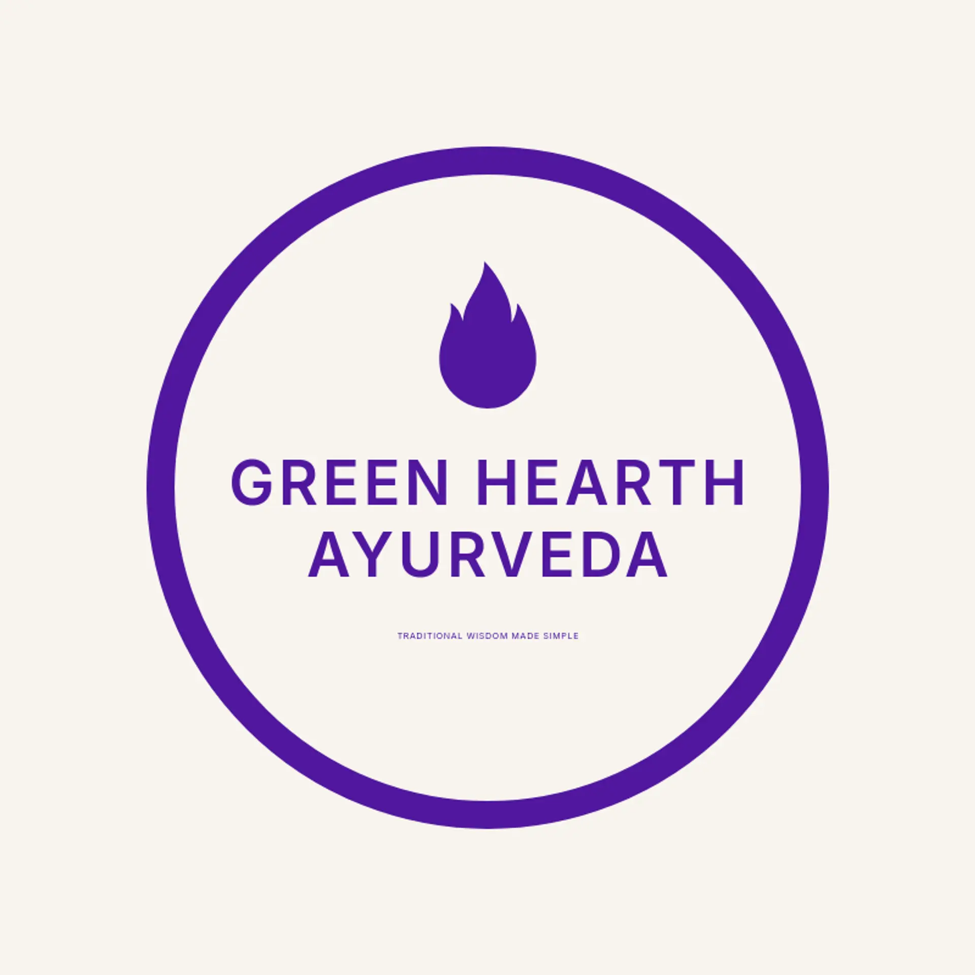Green Hearth Ayurveda logo for ayurvedic