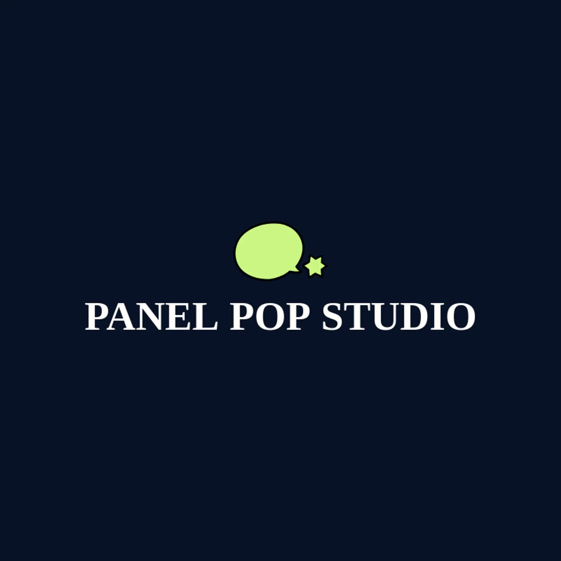 Panel Pop Studio logo for comic