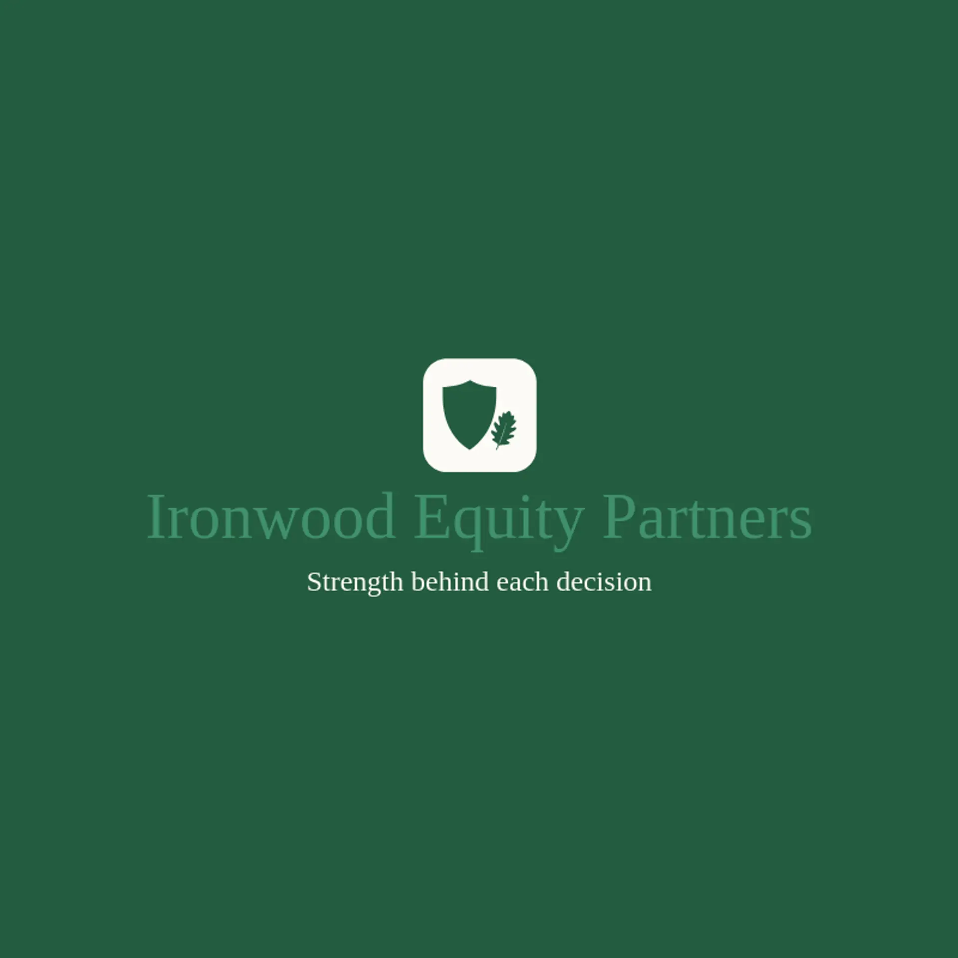 Ironwood Equity Partners logo for capital