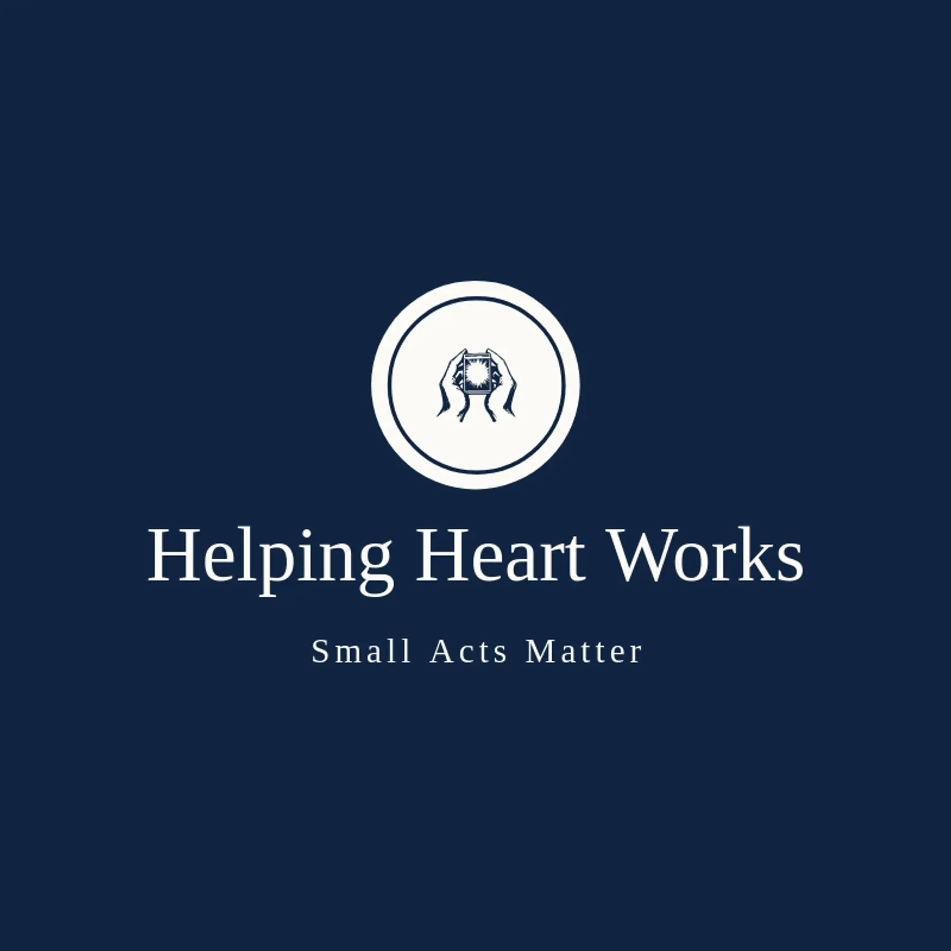 Helping Heart Works logo for hands