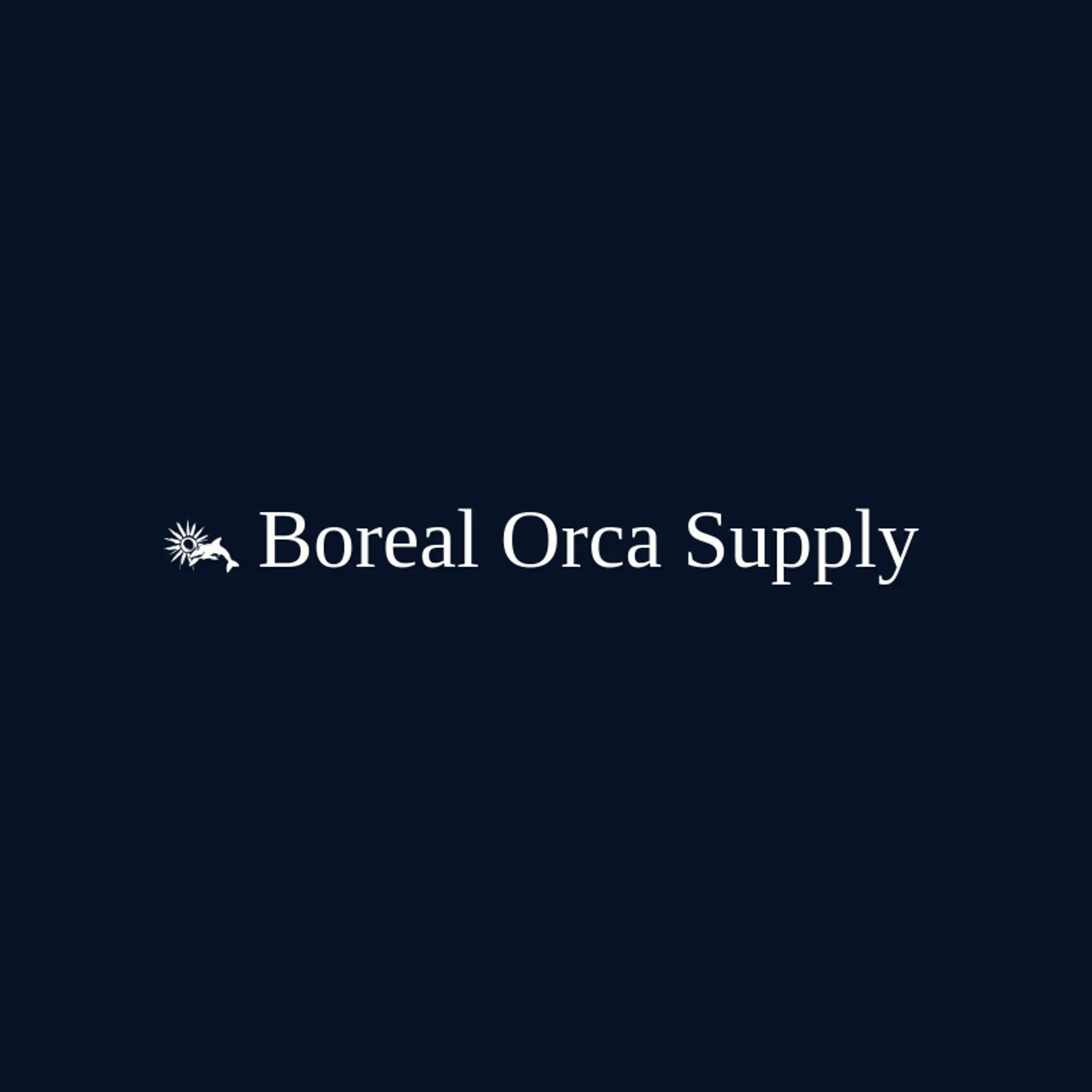 Boreal Orca Supply logo for orca