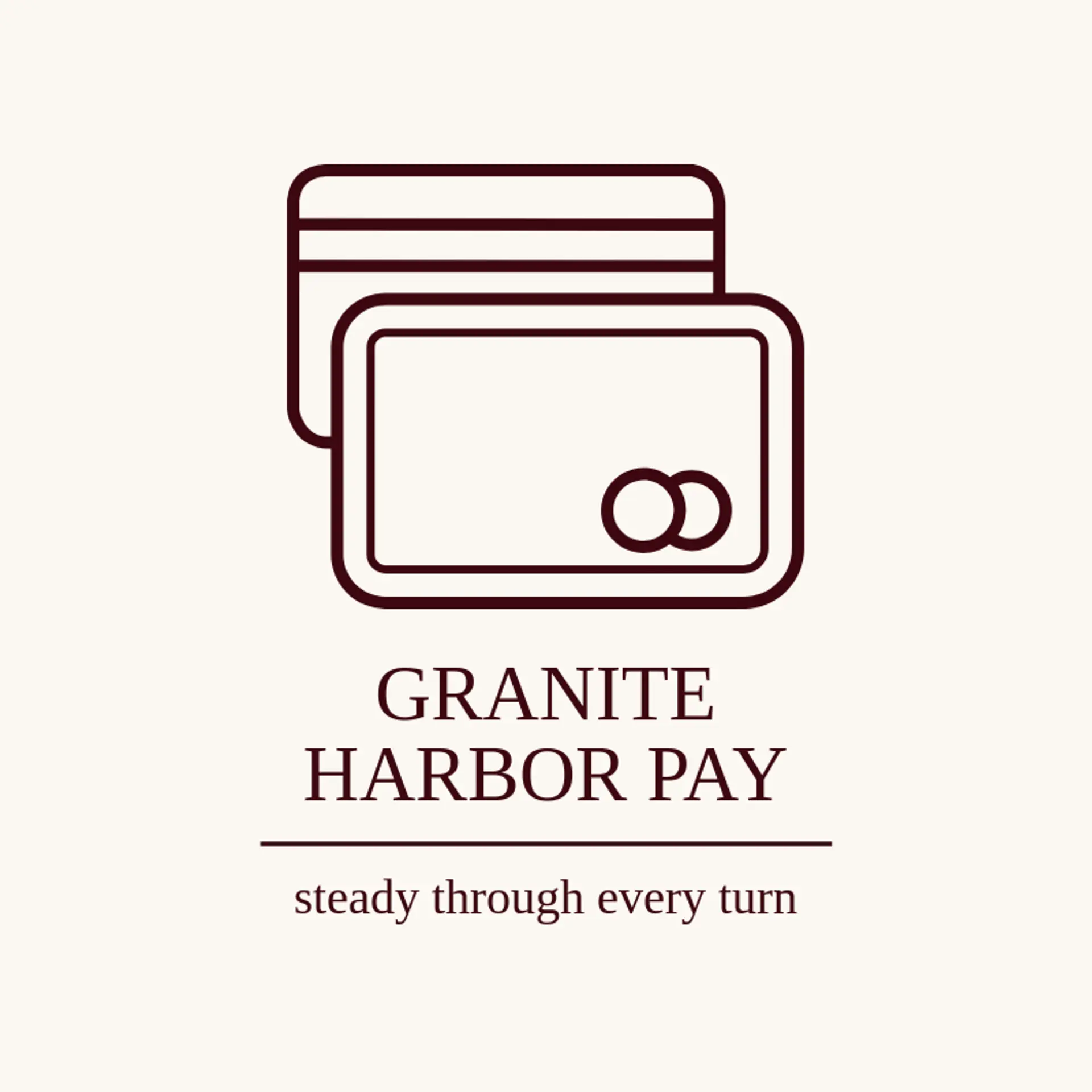 Granite Harbor Pay logo for credit card