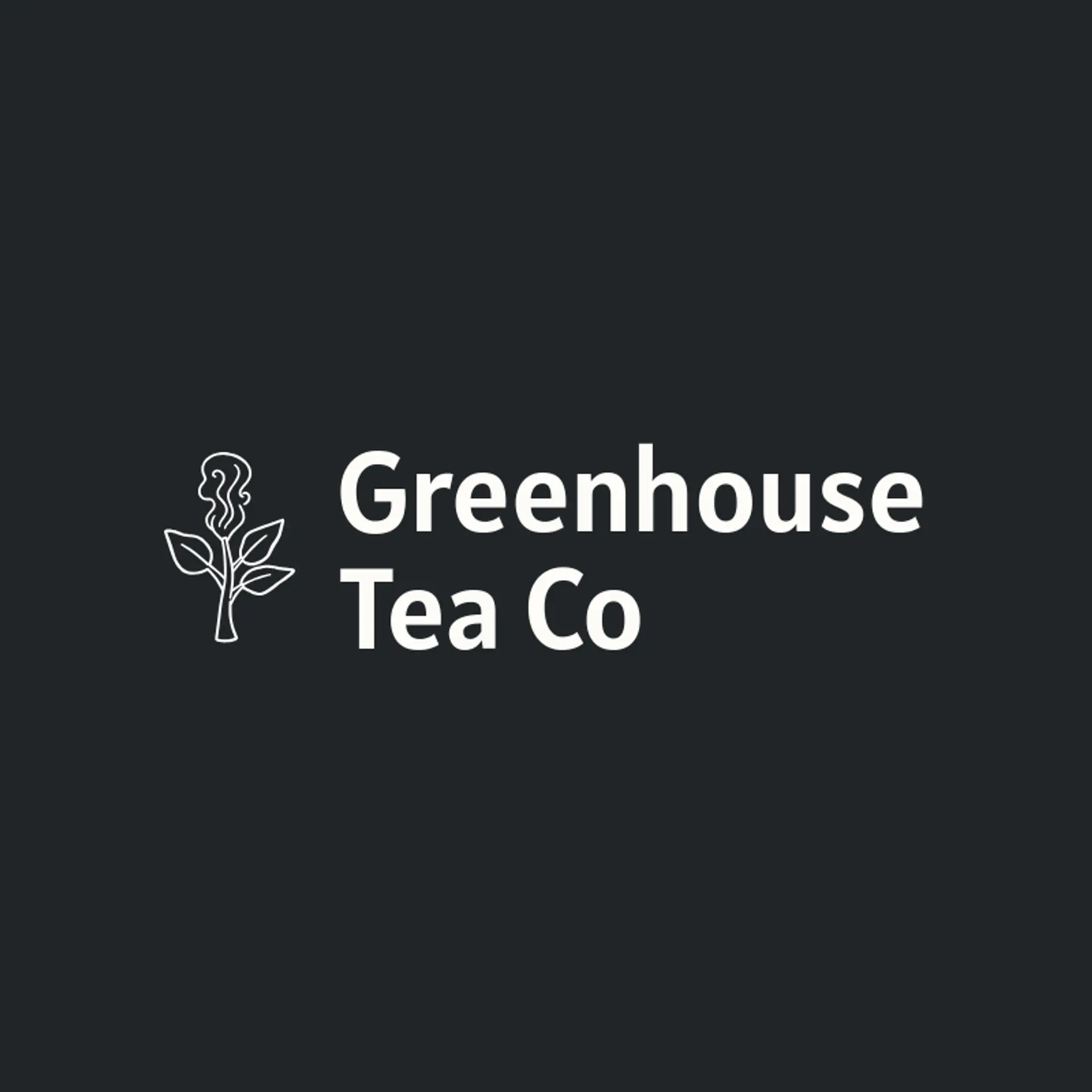 Greenhouse Tea Co logo for tea shop
