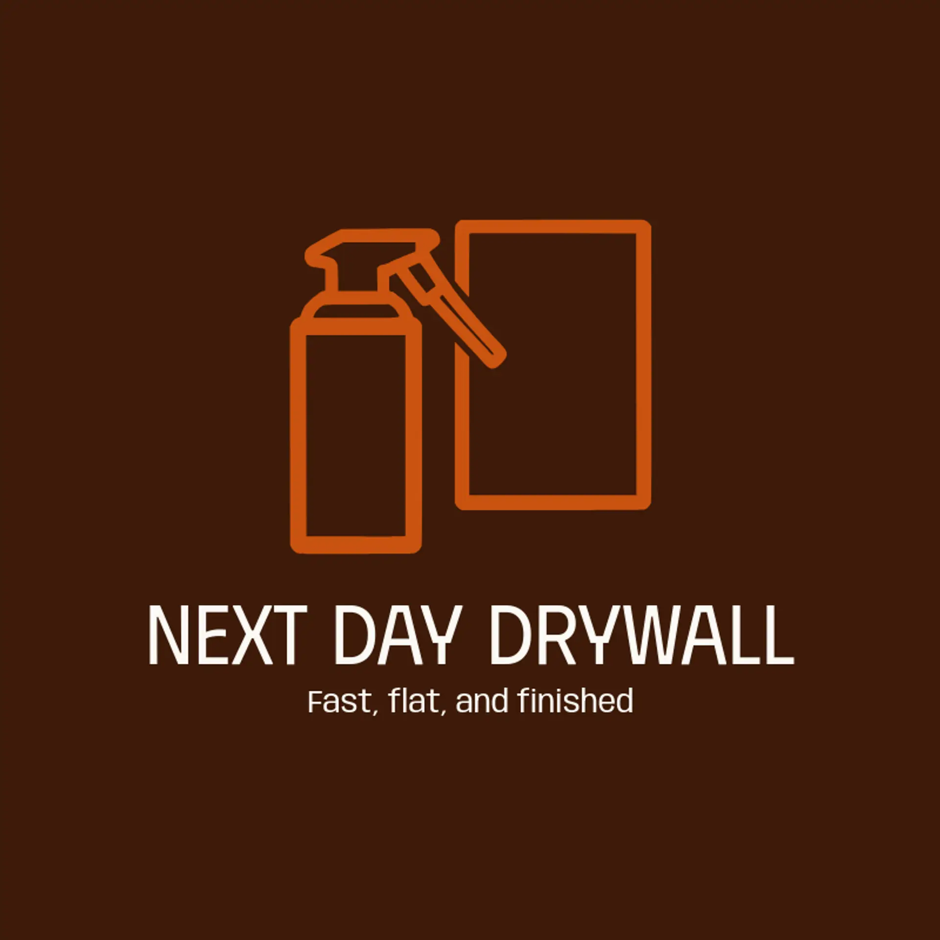 Next Day Drywall logo for drywall