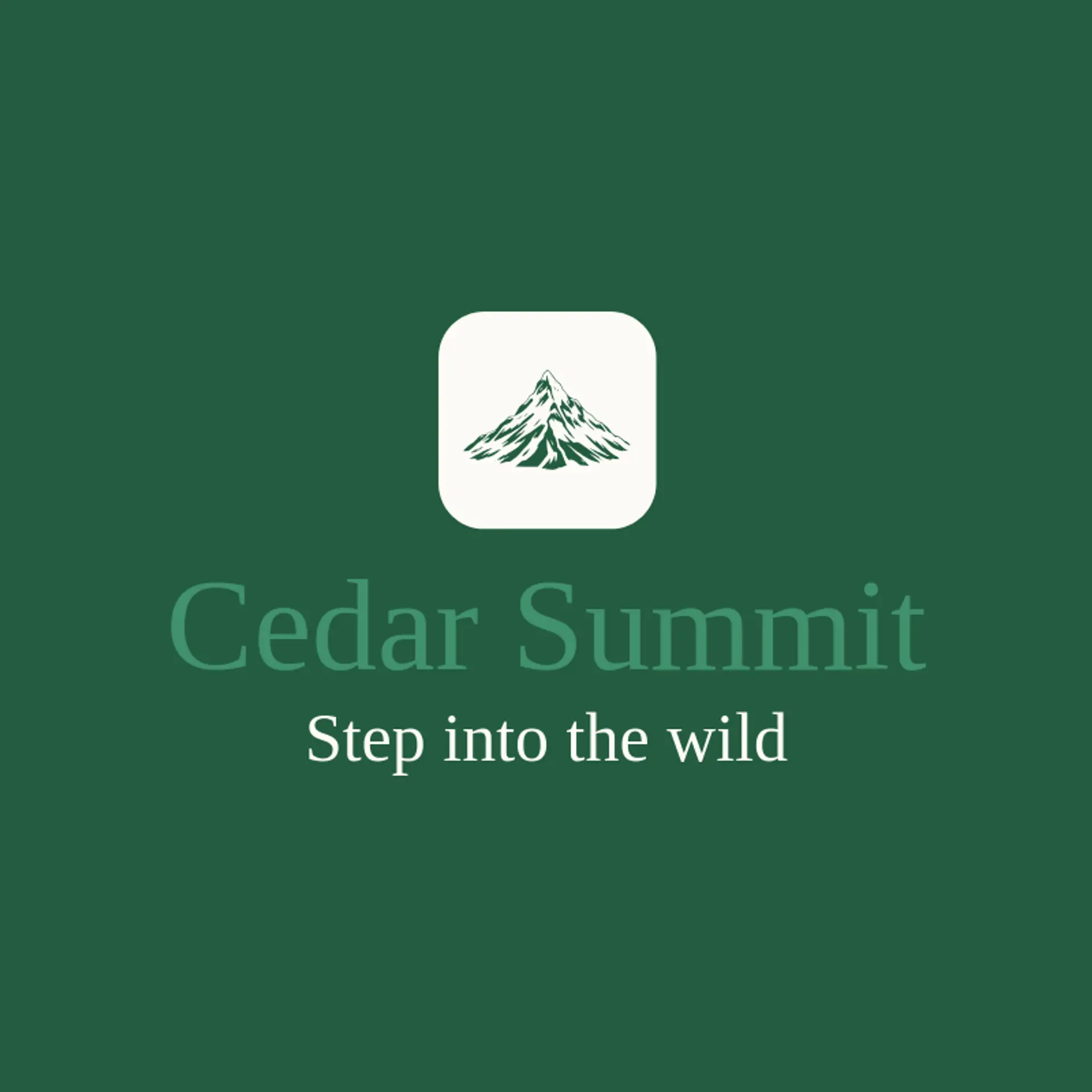 Cedar Summit logo for peak