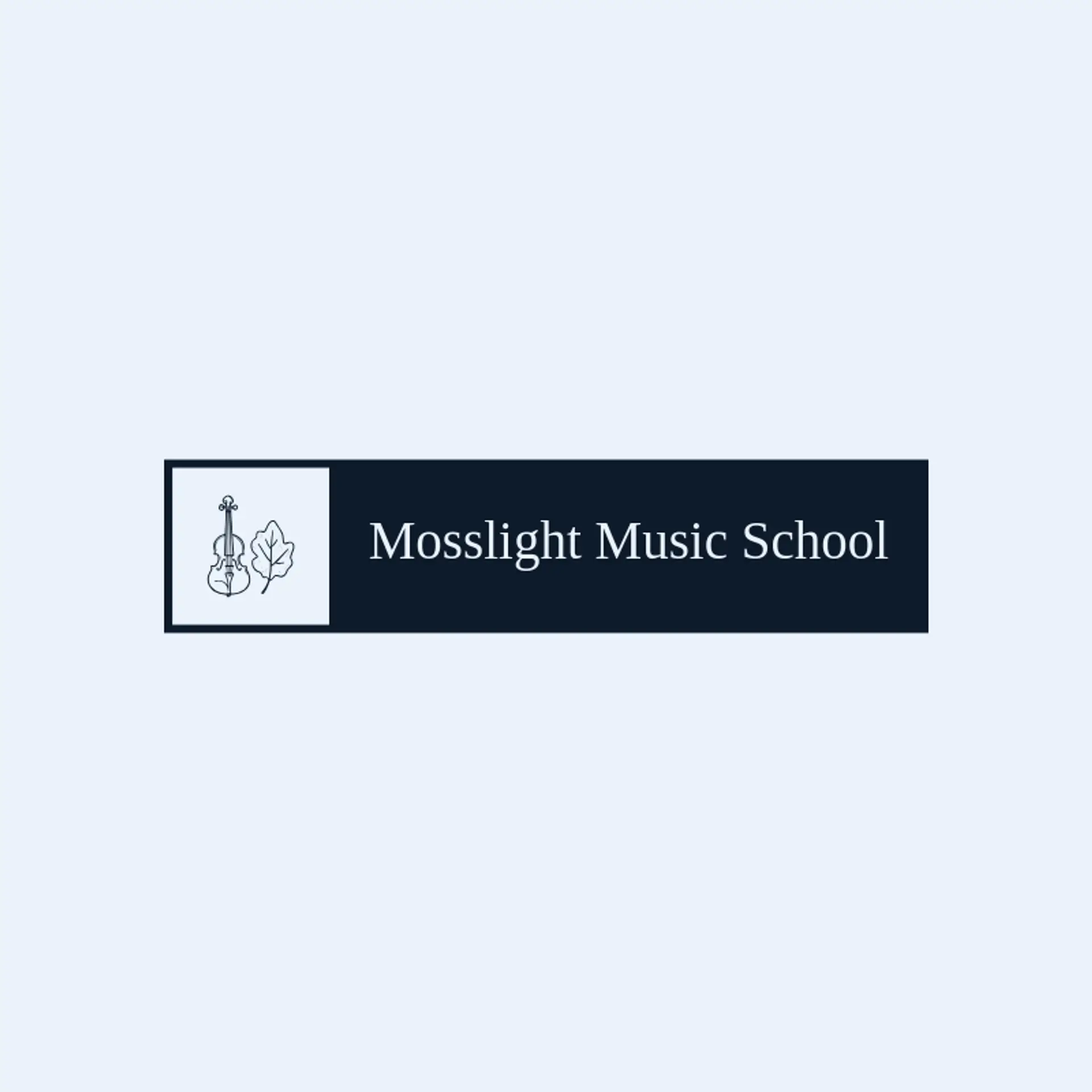 Mosslight Music School logo for violin