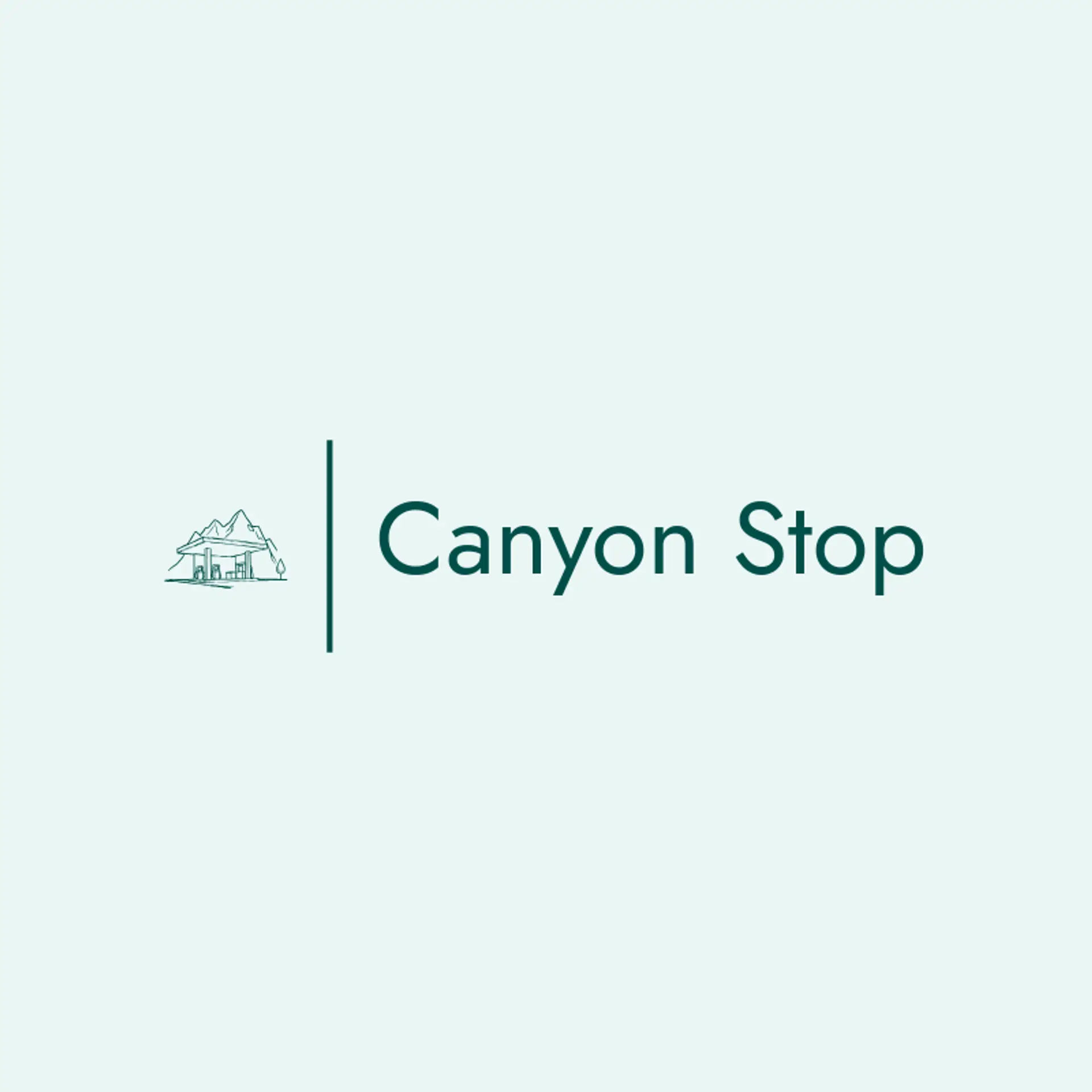 Canyon Stop logo for gas station