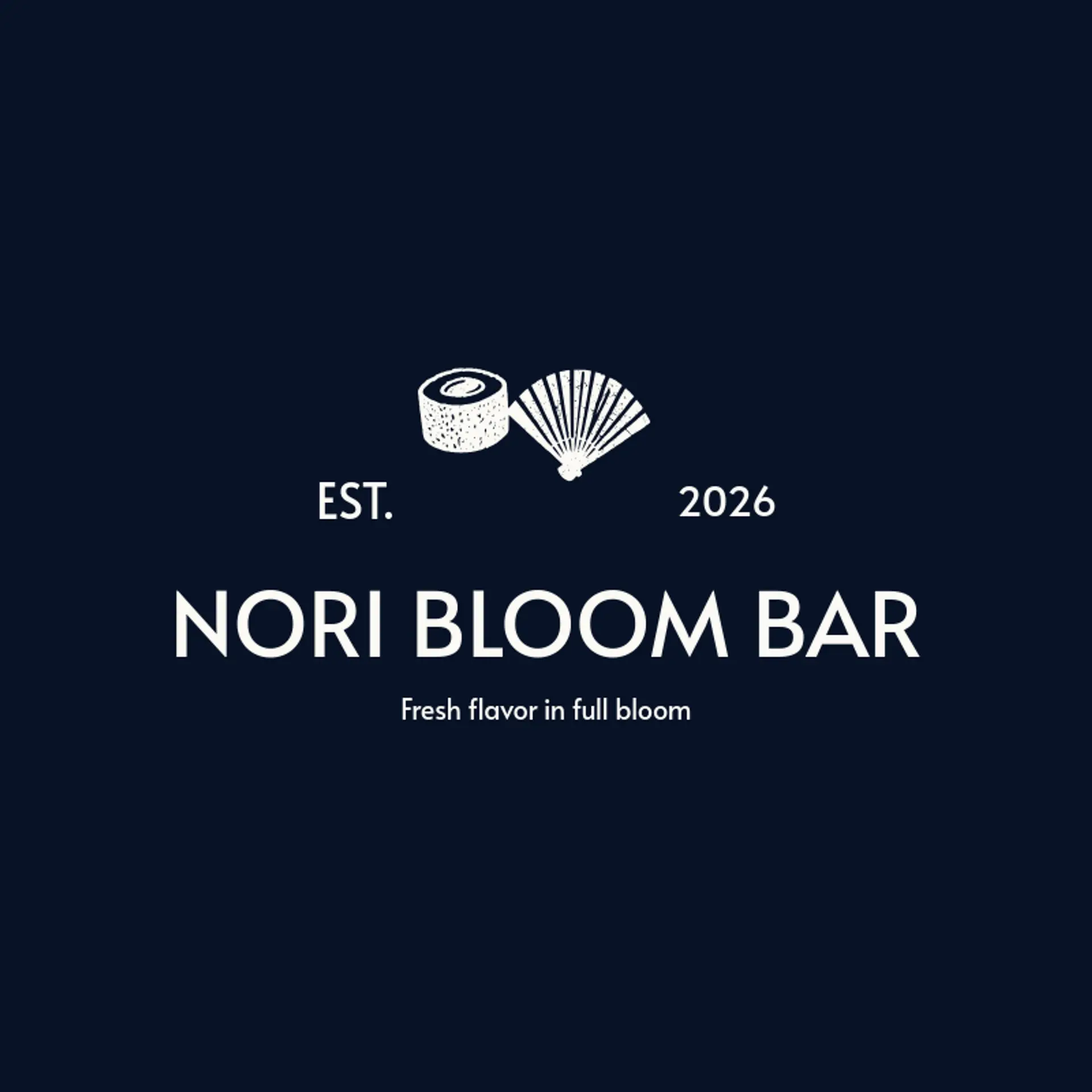 Nori Bloom Bar logo for sushi