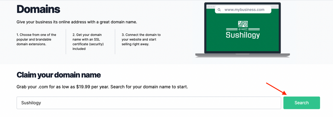 You have endless options for your new domain name