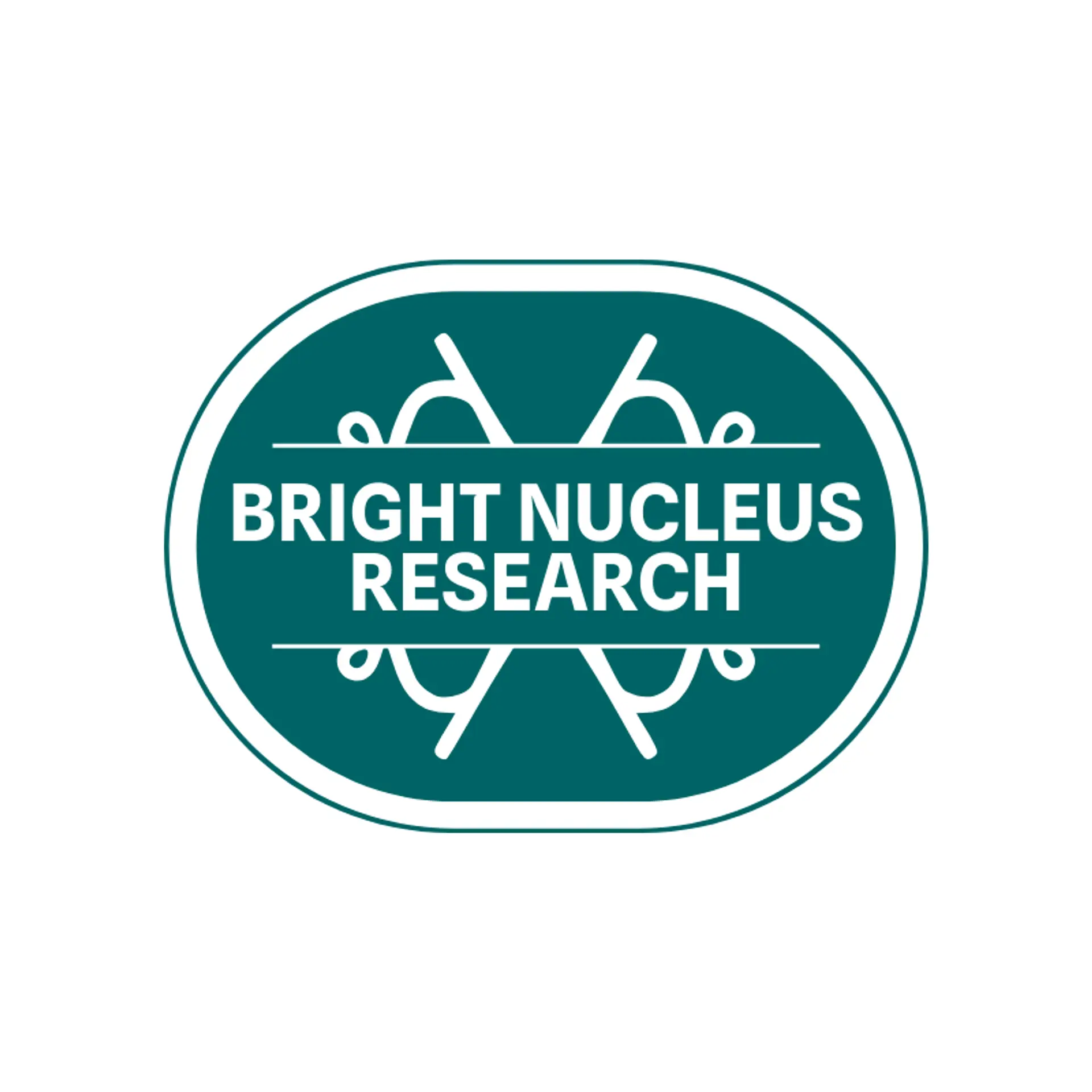 Bright Nucleus Research logo for atom