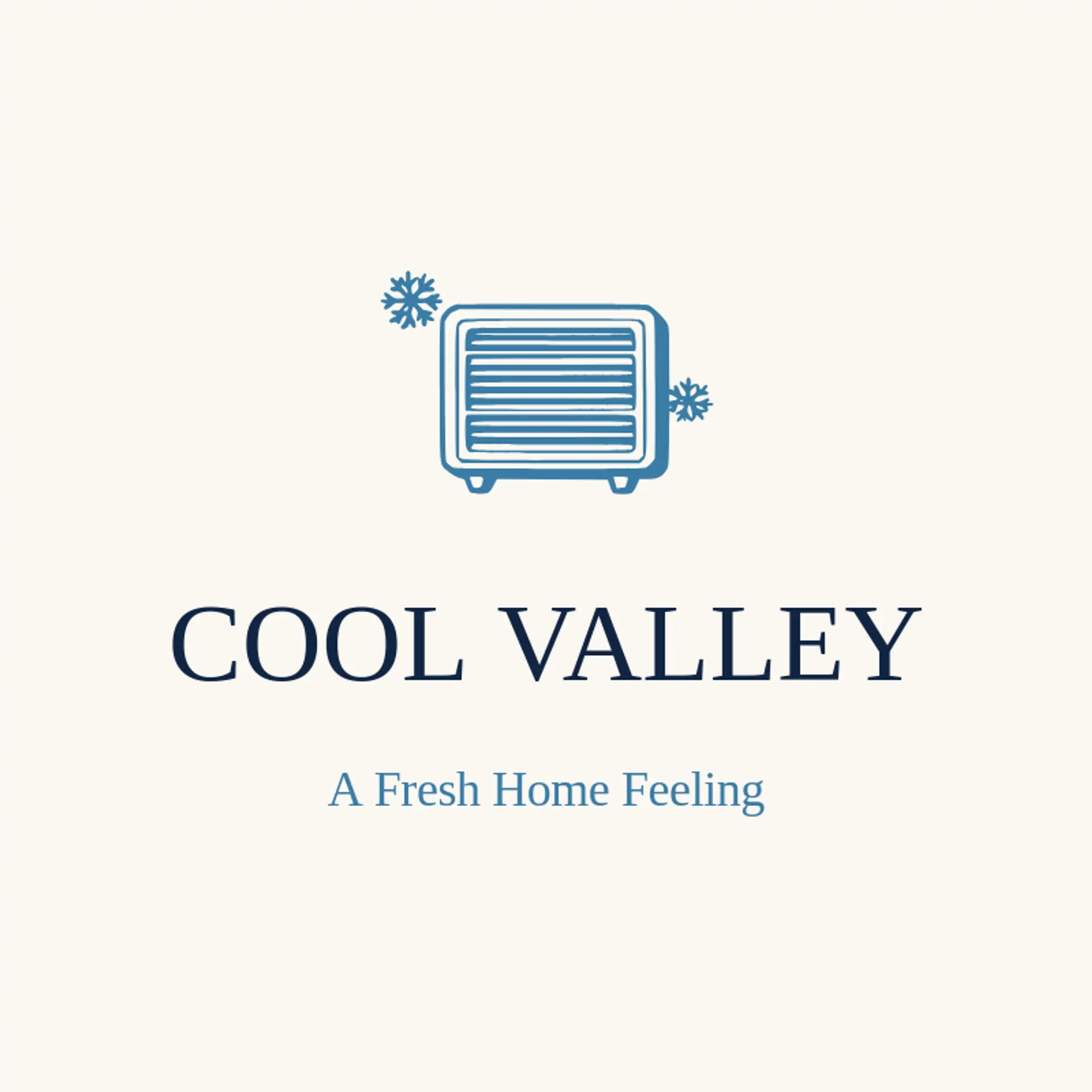 Cool Valley logo for air conditioning