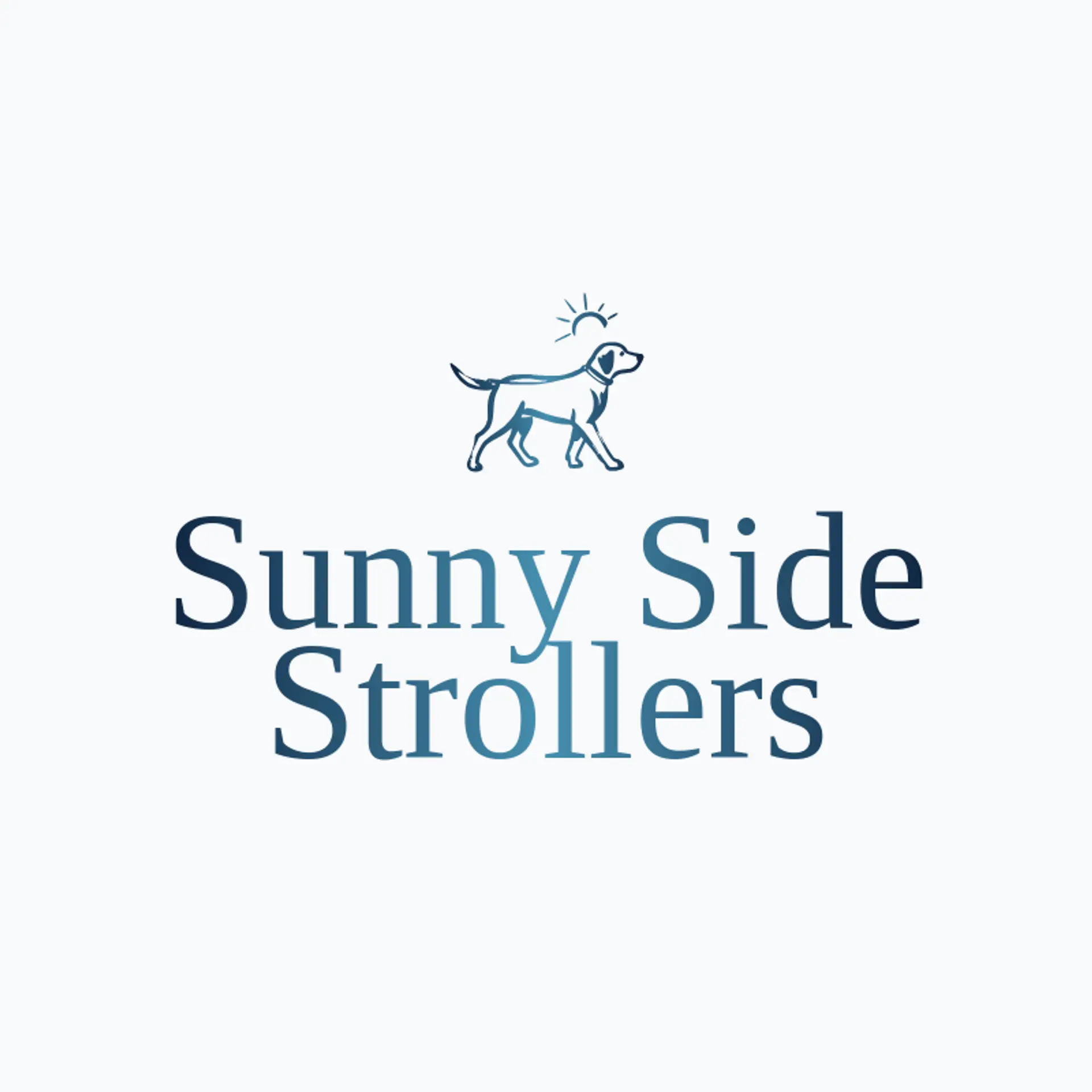 Sunny Side Strollers logo for dog walking