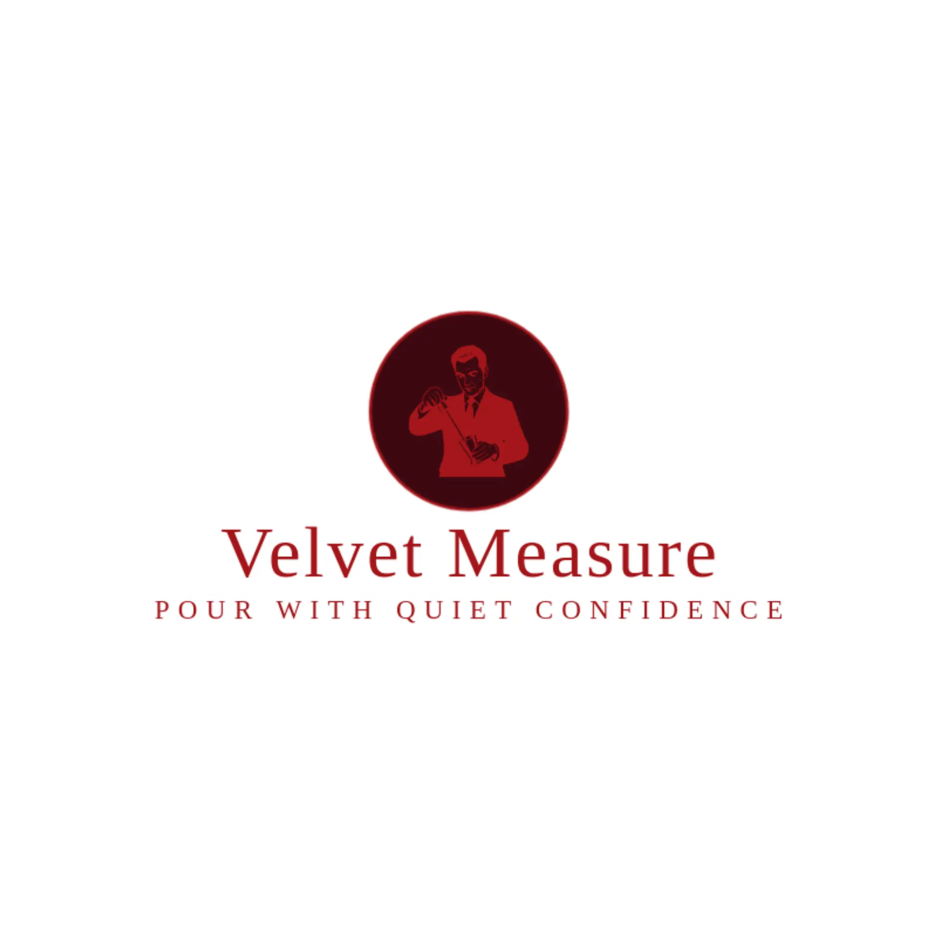 Velvet Measure logo for bartender