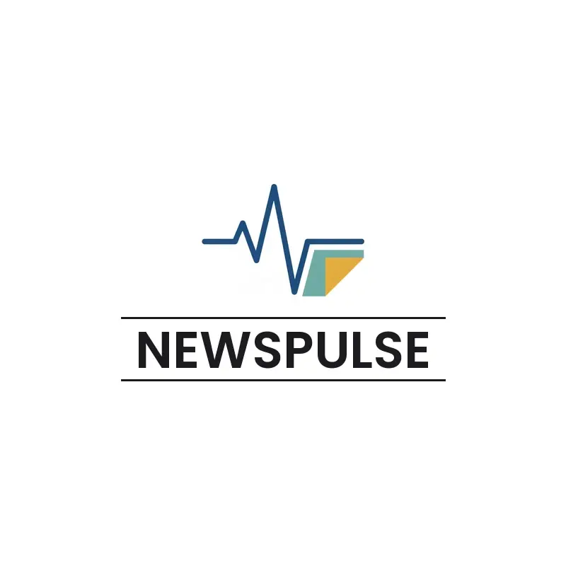 The newspaper name NewsPulse as a branded logo in a minimal style