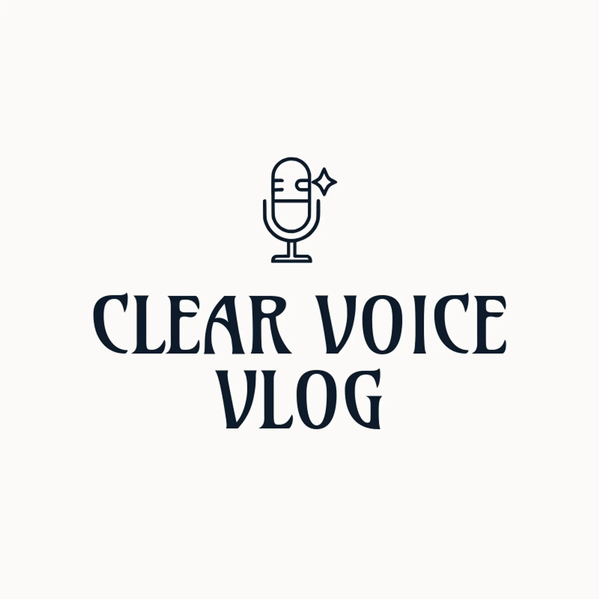 Clear Voice Vlog logo for vlog