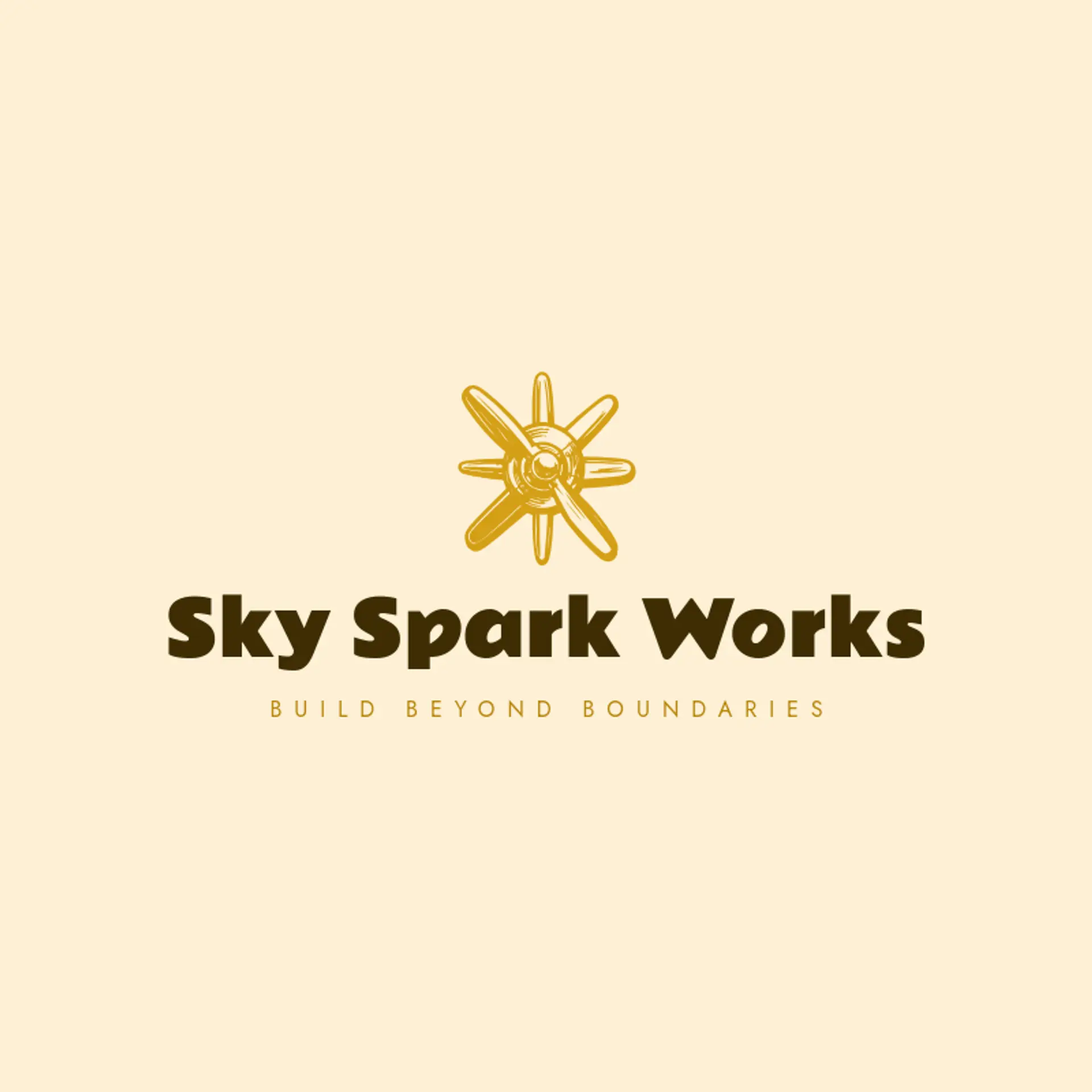 Sky Spark Works logo for robot