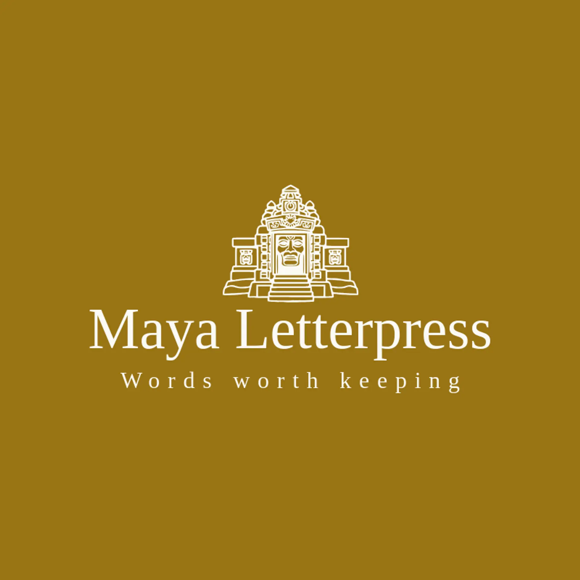 Maya Letterpress logo for maya