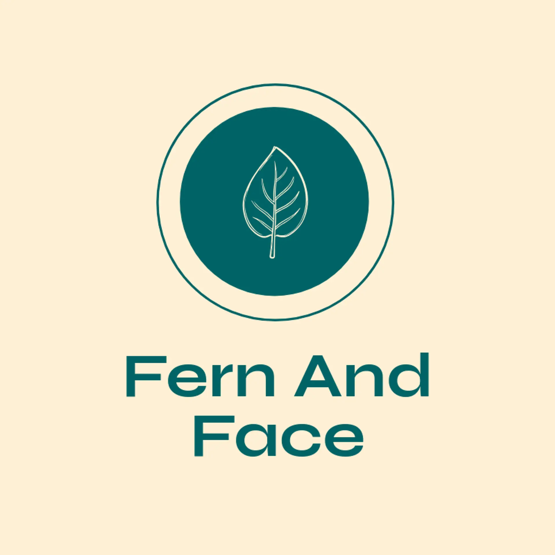 Fern and Face logo for esthetician
