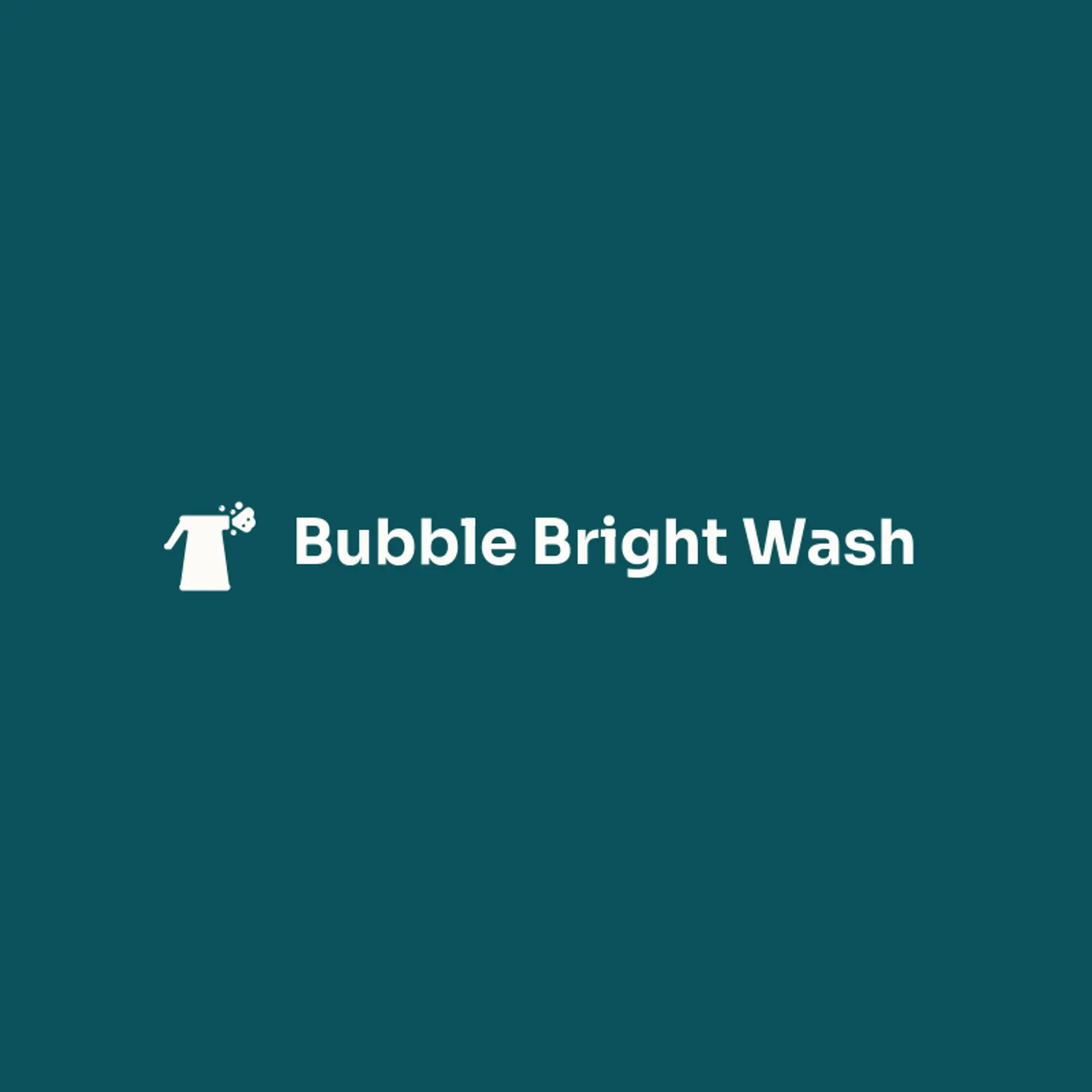 Bubble Bright Wash logo for pressure washing