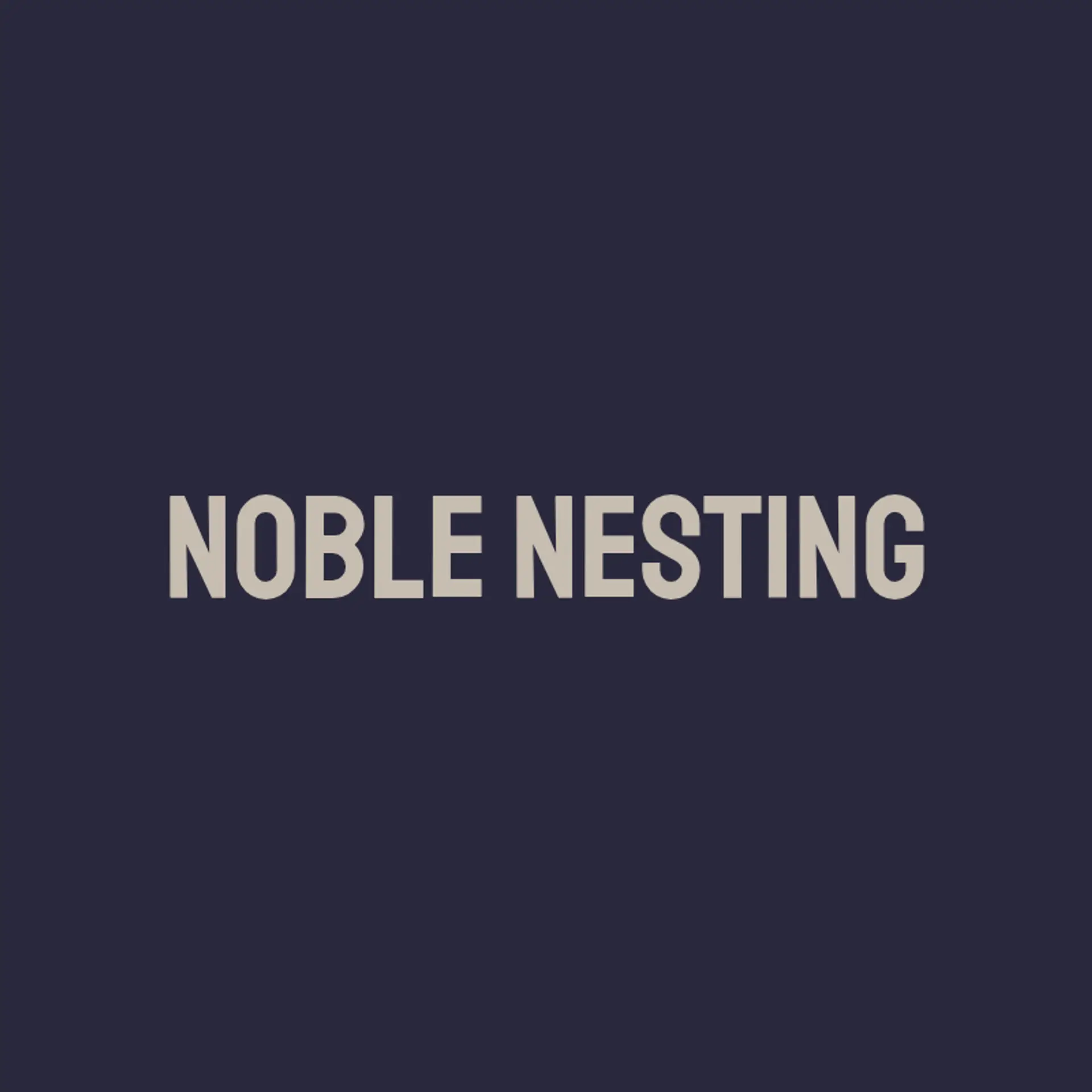 Noble Nesting logo for classy real estate