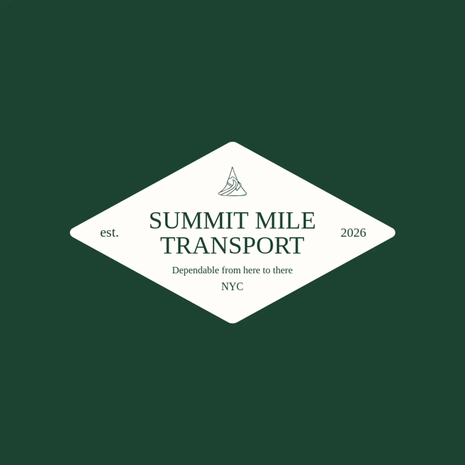 Summit Mile Transport logo for highway