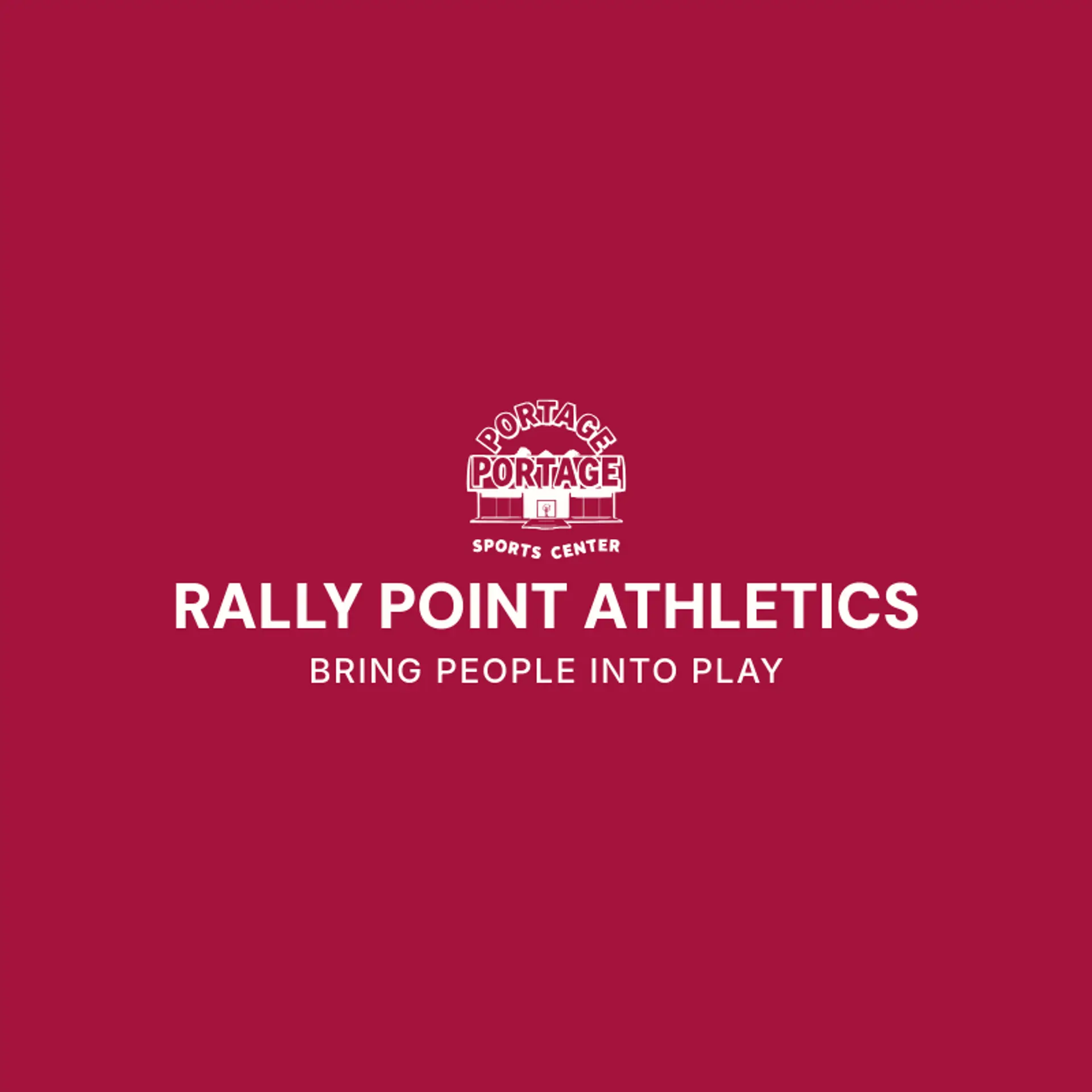 Rally Point Athletics logo for sports center