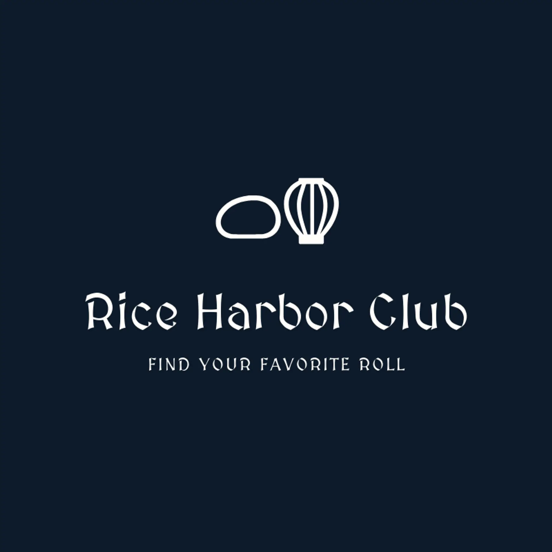 Rice Harbor Club logo for sushi