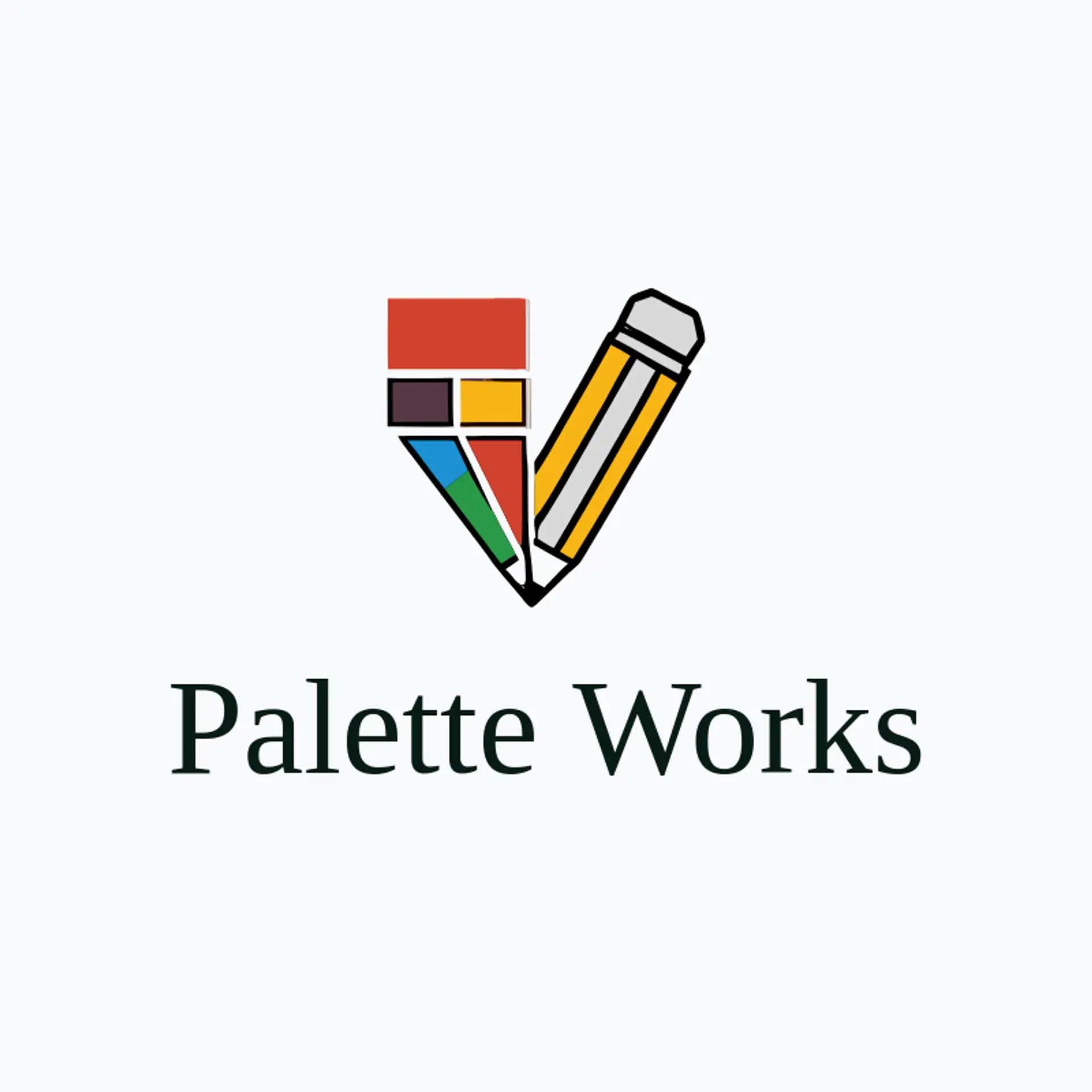 Palette Works logo for graphic designer