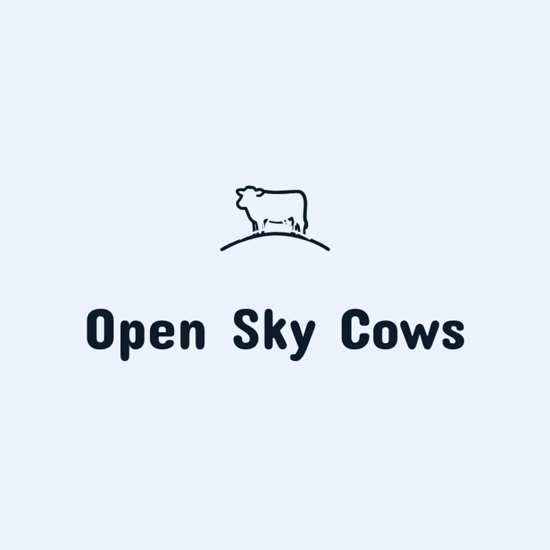 Open Sky Cows logo for cow