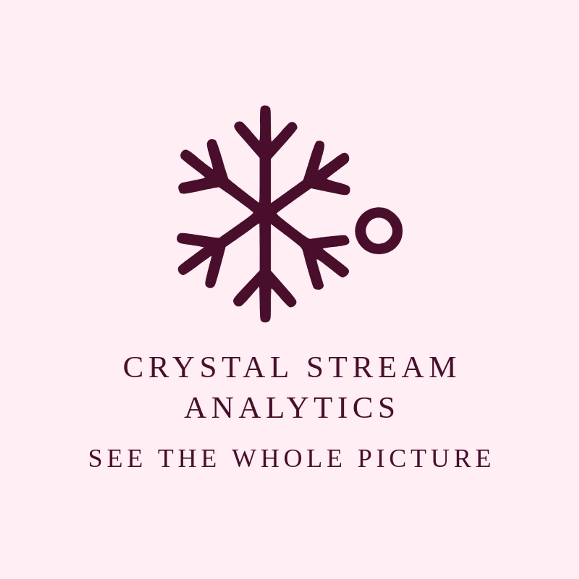 Crystal Stream Analytics logo for snowflake
